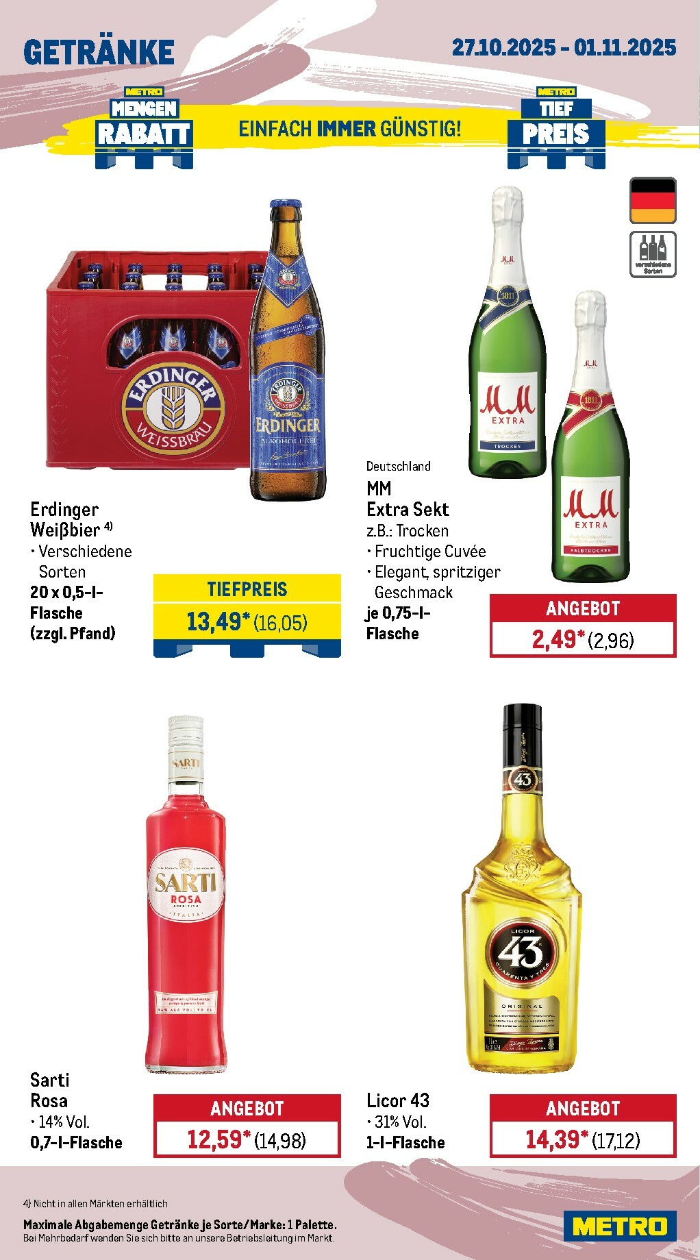 metro - Metro - Wochen-Angebote Gastro-Prospekt gültig vom 27.10. bis 01.11. - page: 16