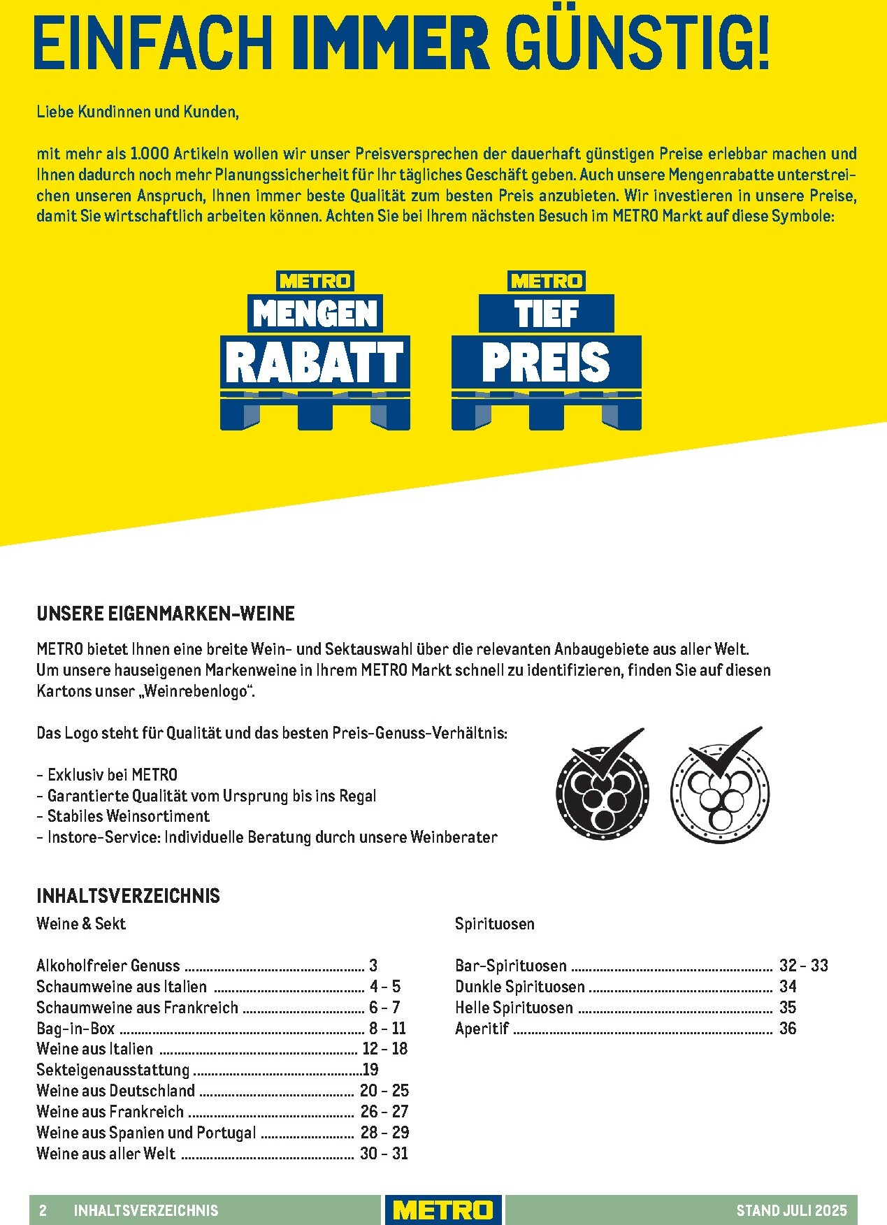 metro - Metro - Hauswein-Katalog-Prospekt gültig vom 01.07. bis 31.12. - page: 2