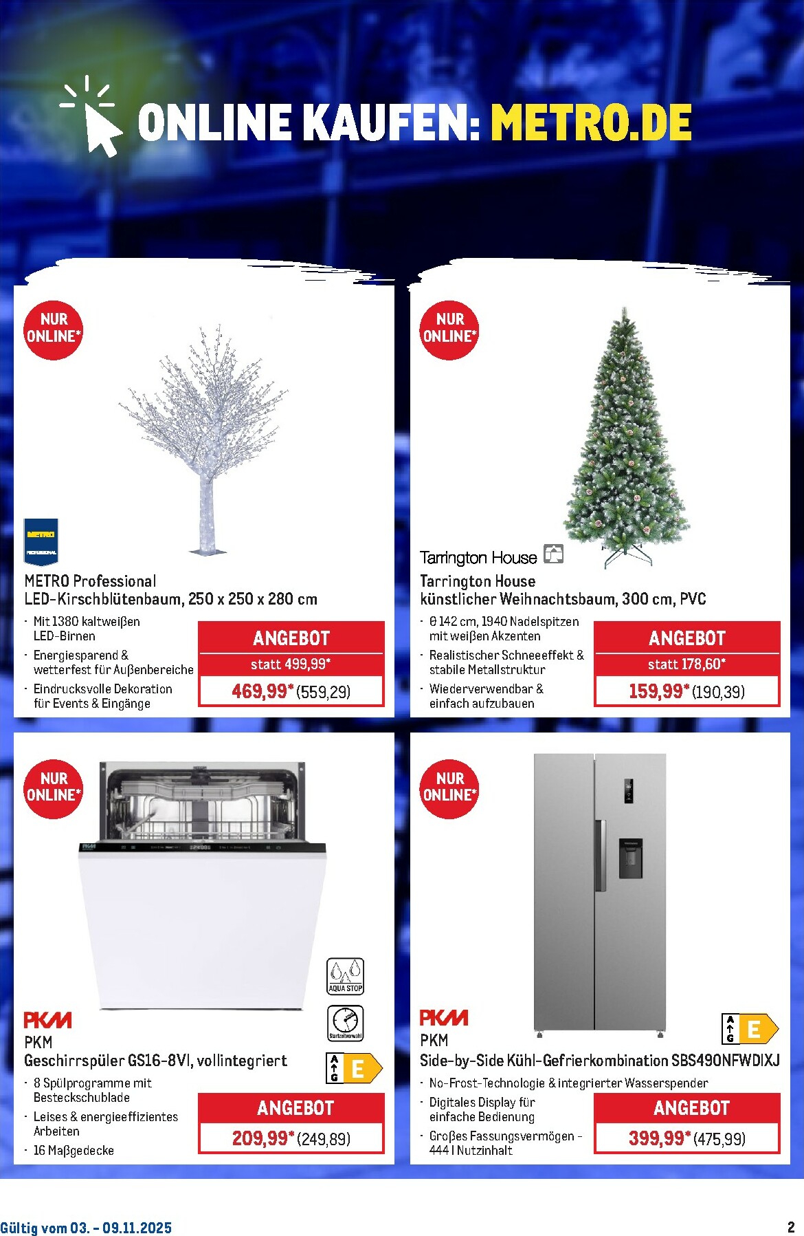 metro - Metro - Online: Wochen-Angebote-Prospekt gültig vom 03.11. bis 05.11. - page: 3