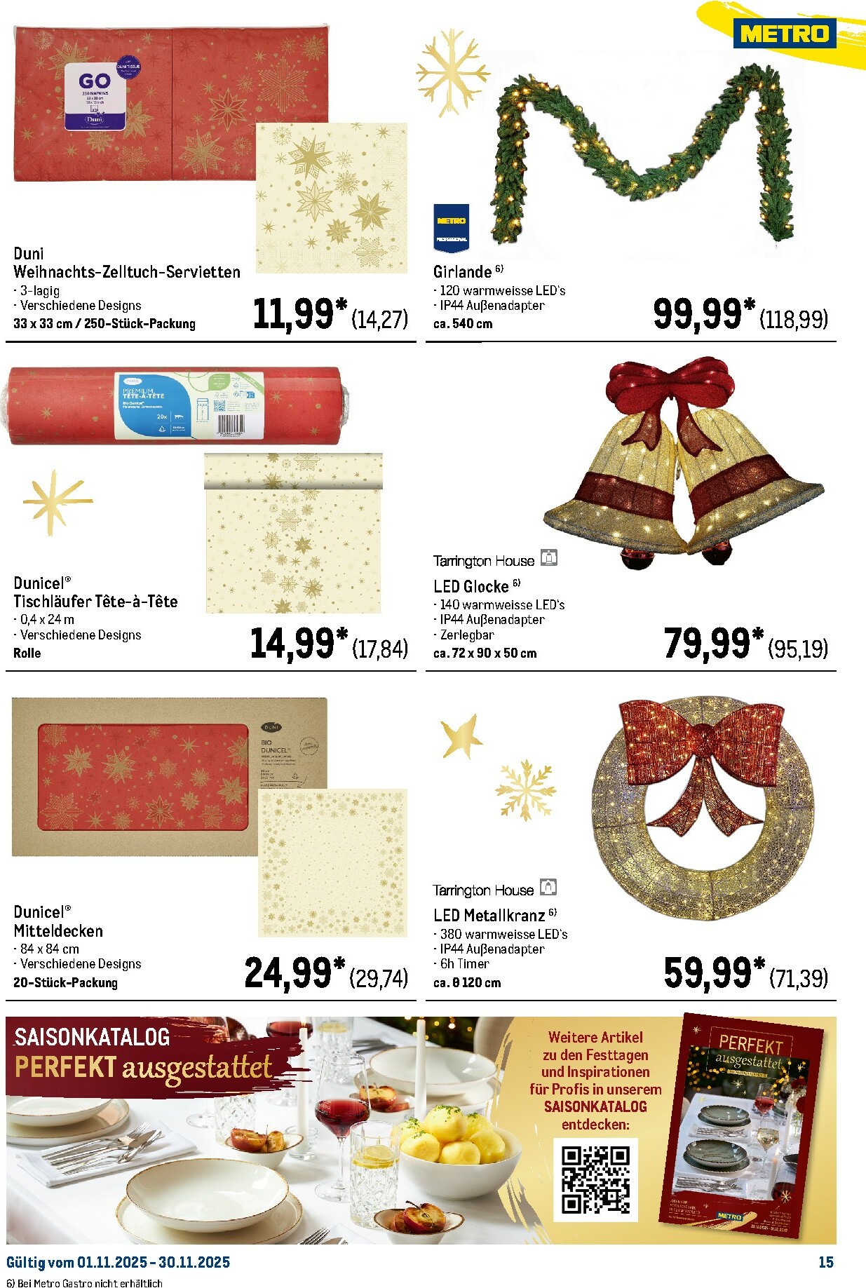 metro - Metro - Monats-Menü-Prospekt gültig vom 01.11. bis 30.11. - page: 15