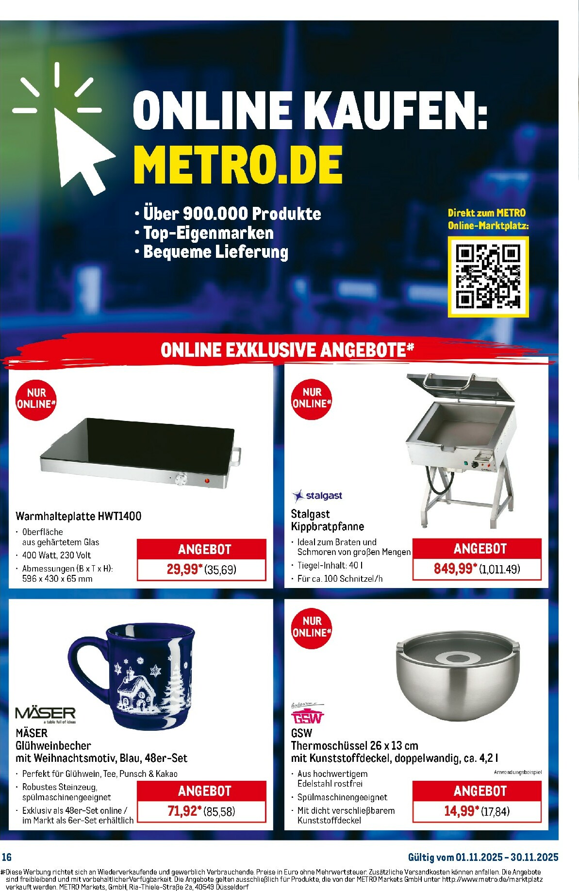 metro - Metro - Monats-Menü-Prospekt gültig vom 01.11. bis 30.11. - page: 16