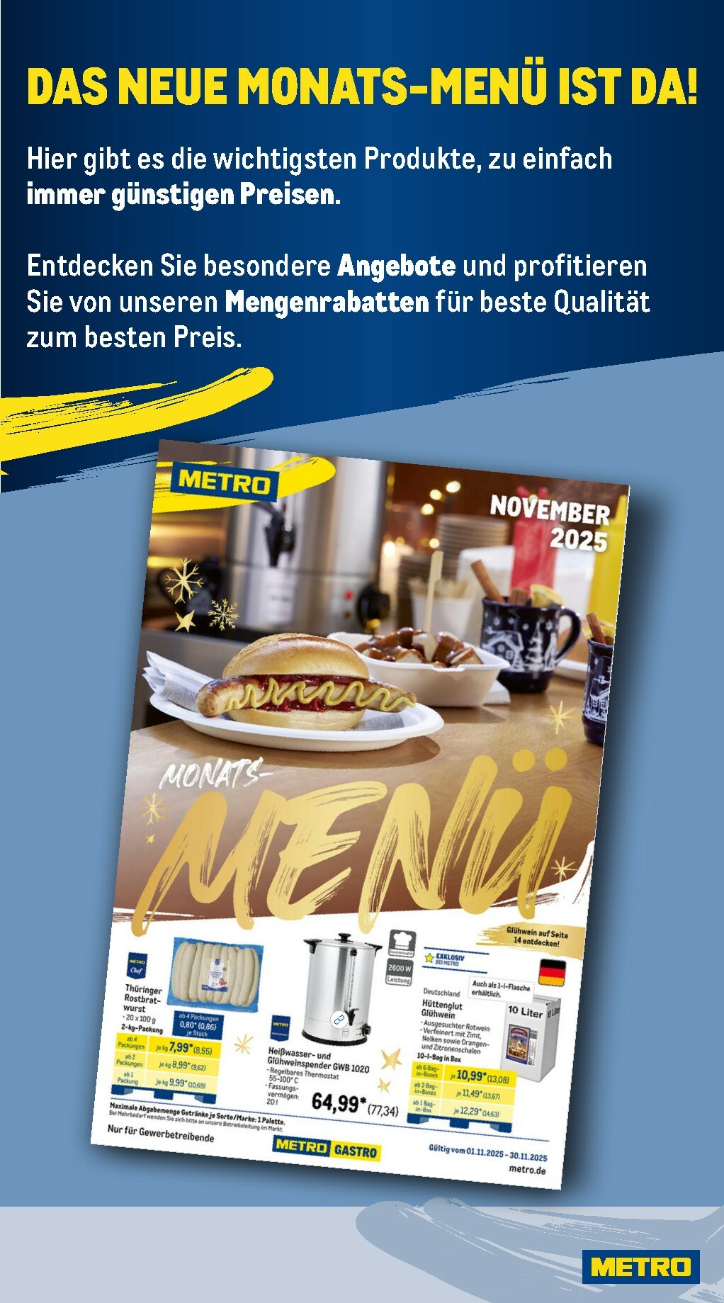 metro - Metro - Wochen-Angebote Gastro-Prospekt gültig vom 03.11. bis 08.11. - page: 23