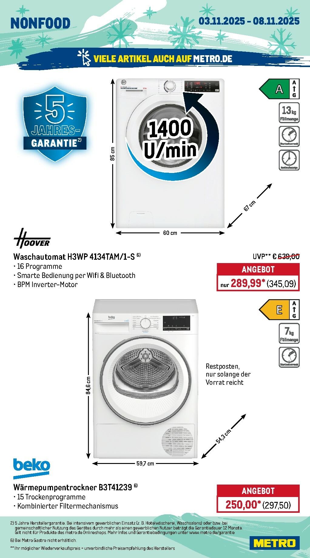 metro - Metro - Wochen-Angebote Gastro-Prospekt gültig vom 03.11. bis 08.11. - page: 20