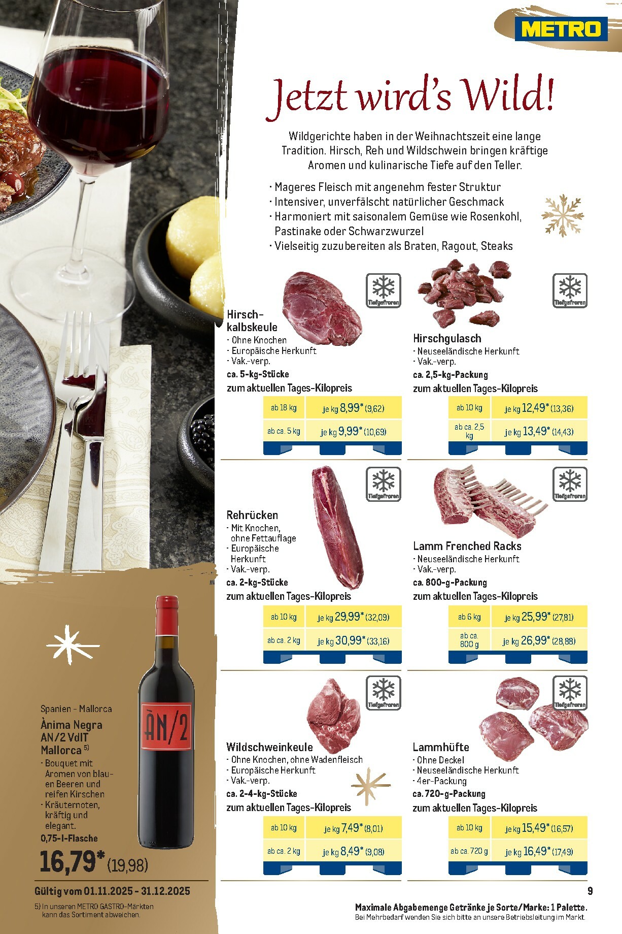 metro - Metro - Saisonkatalog "Festliche Momente"-Prospekt gültig vom 01.11. bis 31.12. - page: 9