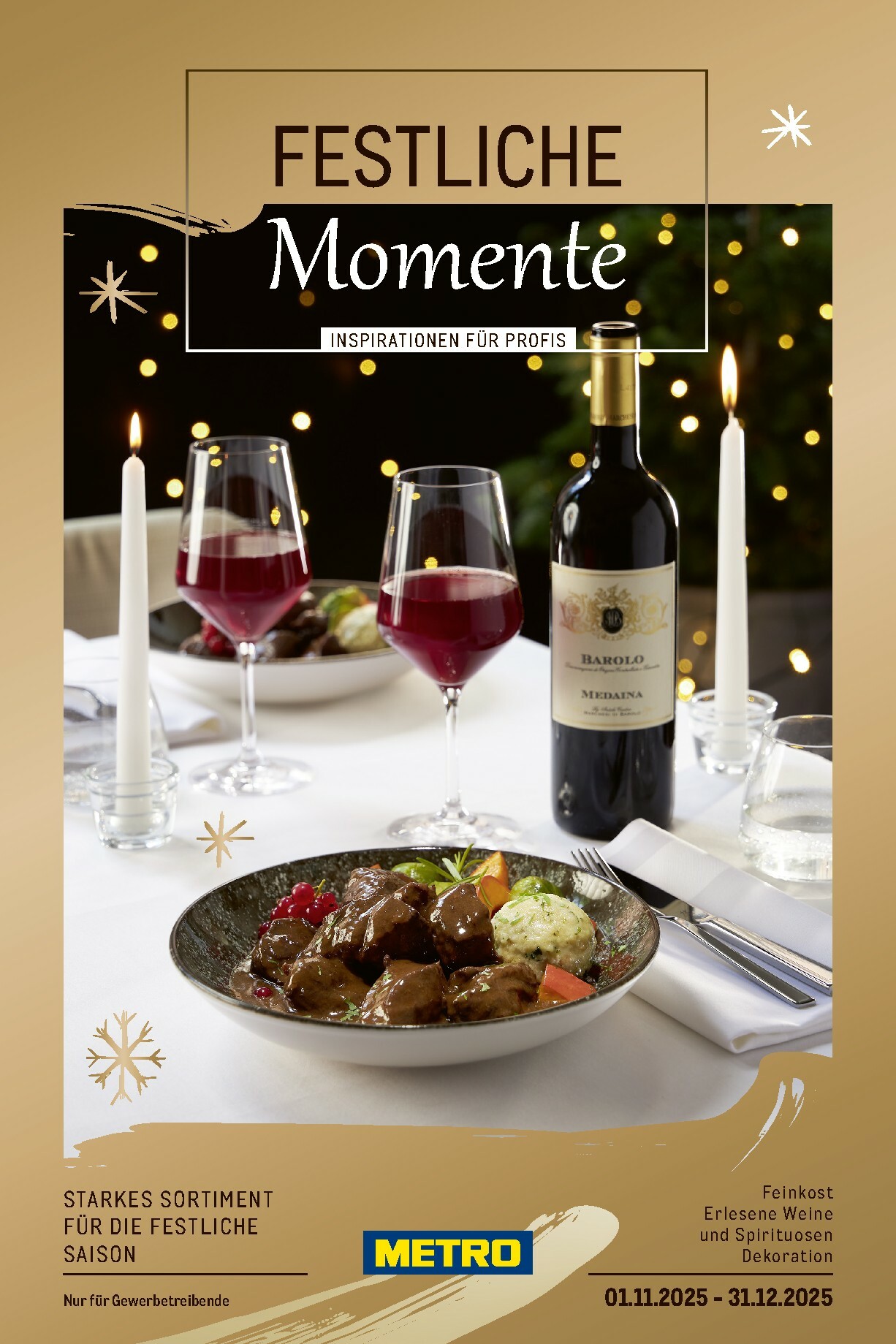 metro - Metro - Saisonkatalog "Festliche Momente"-Prospekt gültig vom 01.11. bis 31.12.