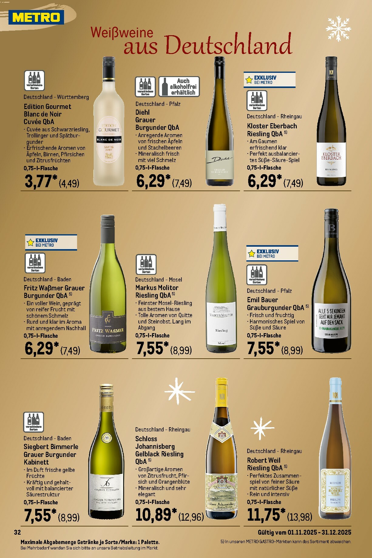 metro - Metro - Saisonkatalog "Festliche Momente"-Prospekt gültig vom 01.11. bis 31.12. - page: 32