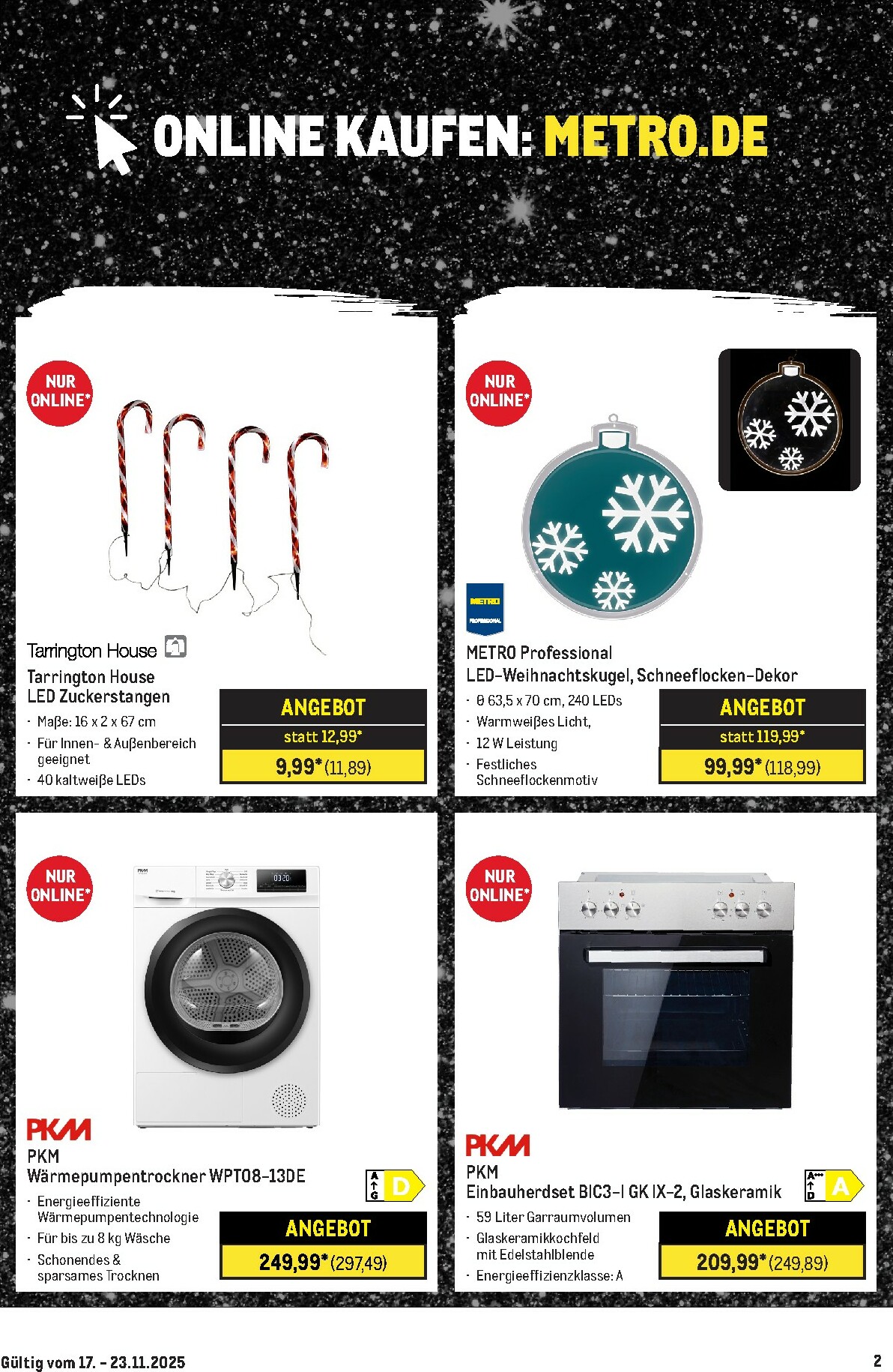 metro - Metro - Online: Wochen-Angebote-Prospekt gültig vom 17.11. bis 23.11. - page: 2