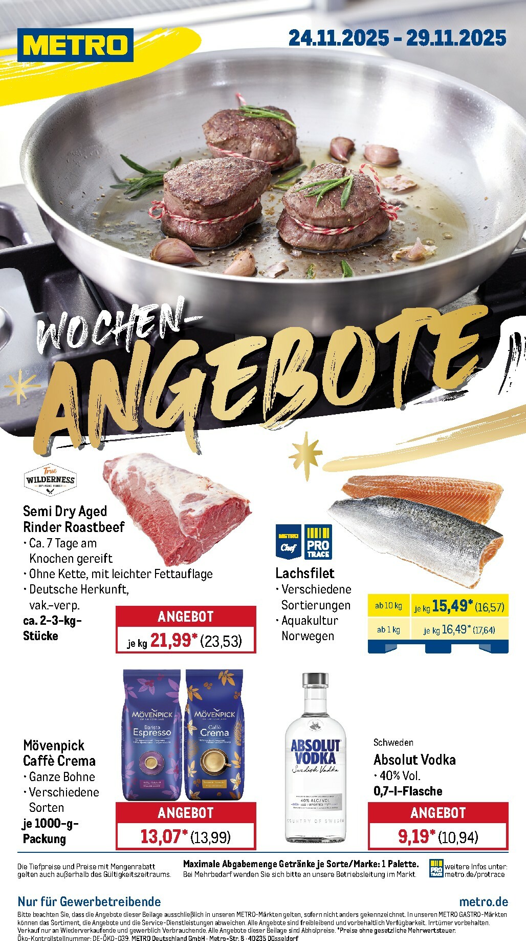 metro - Metro - Wochen-Angebote-Prospekt gültig vom 24.11. bis 29.11.