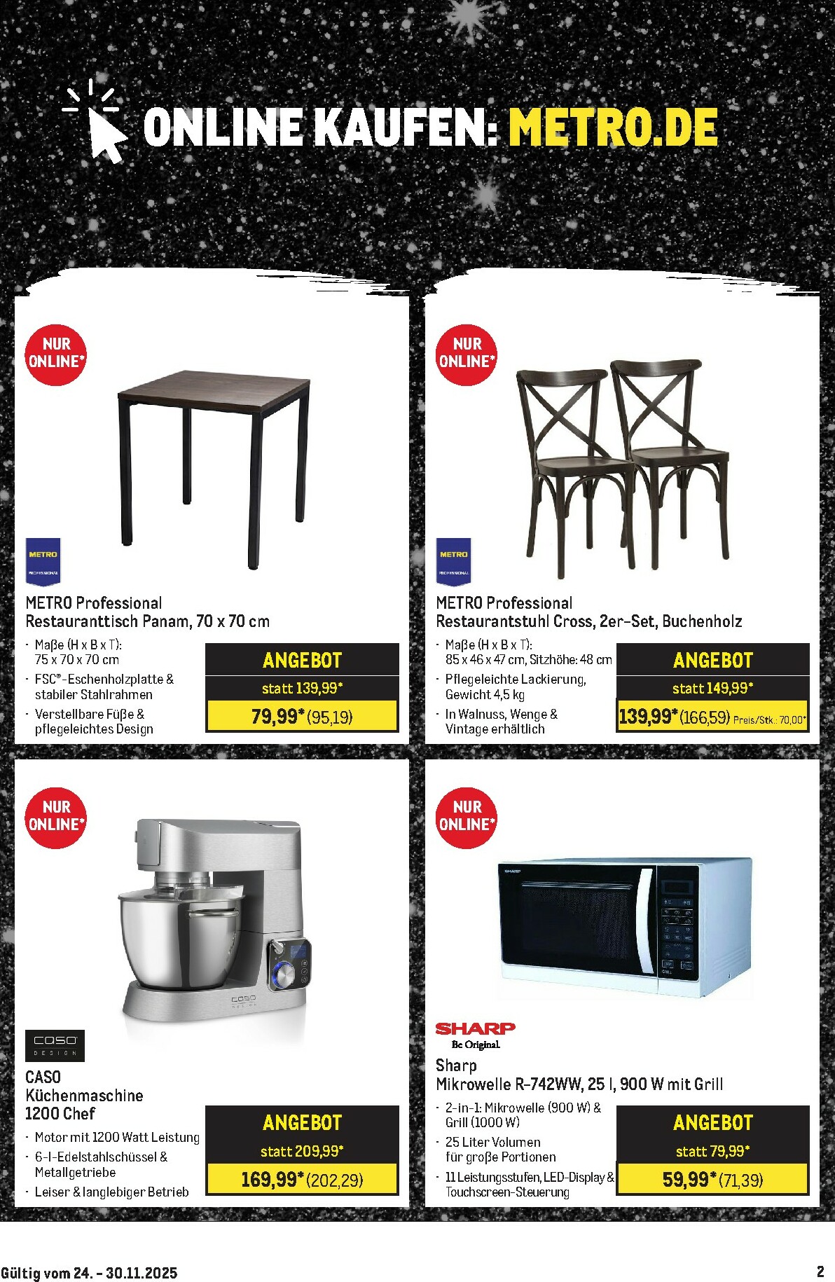 metro - Metro - Online: Wochen-Angebote-Prospekt gültig vom 24.11. bis 30.11. - page: 2