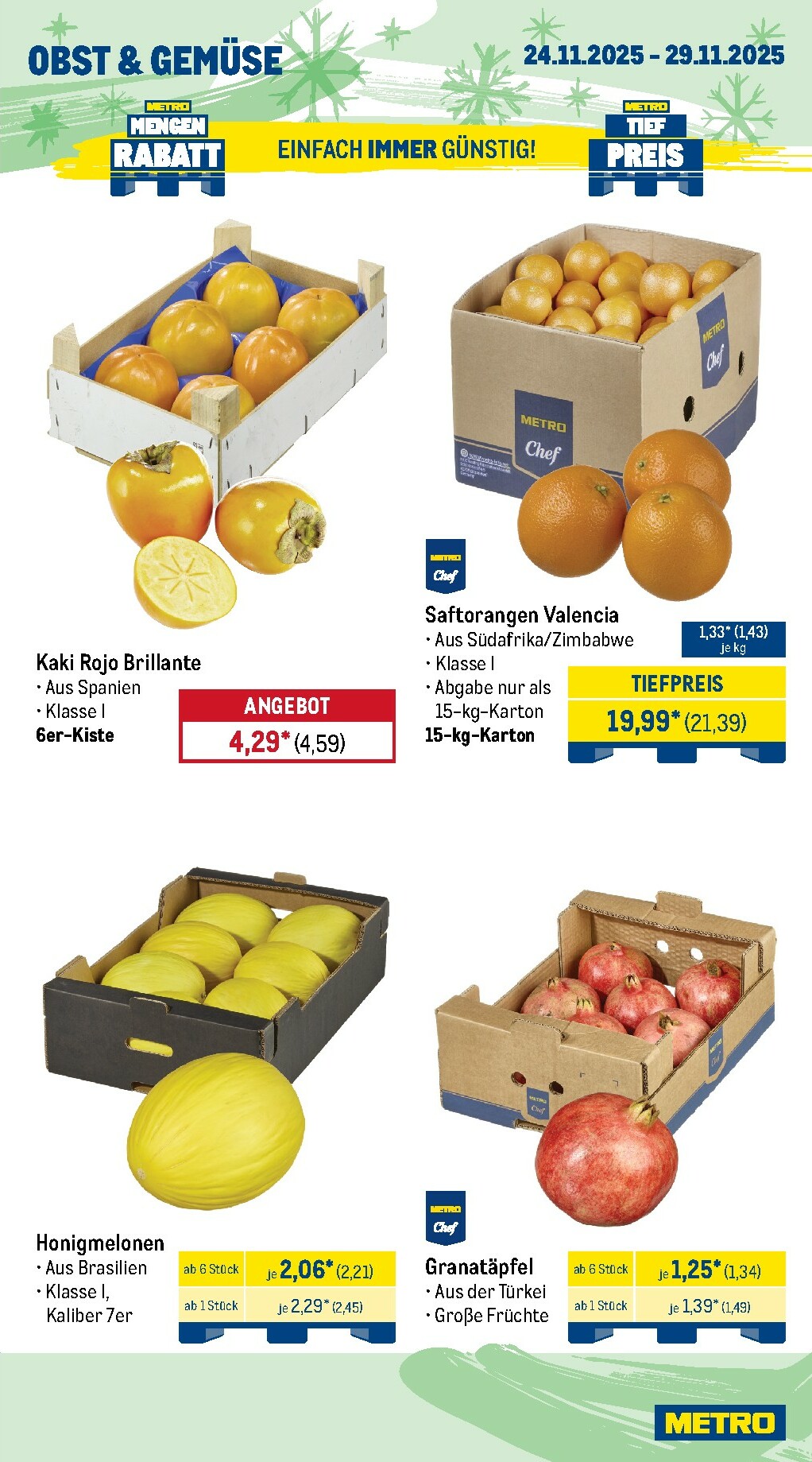 metro - Metro - Wochen-Angebote Gastro-Prospekt gültig vom 24.11. bis 29.11. - page: 9