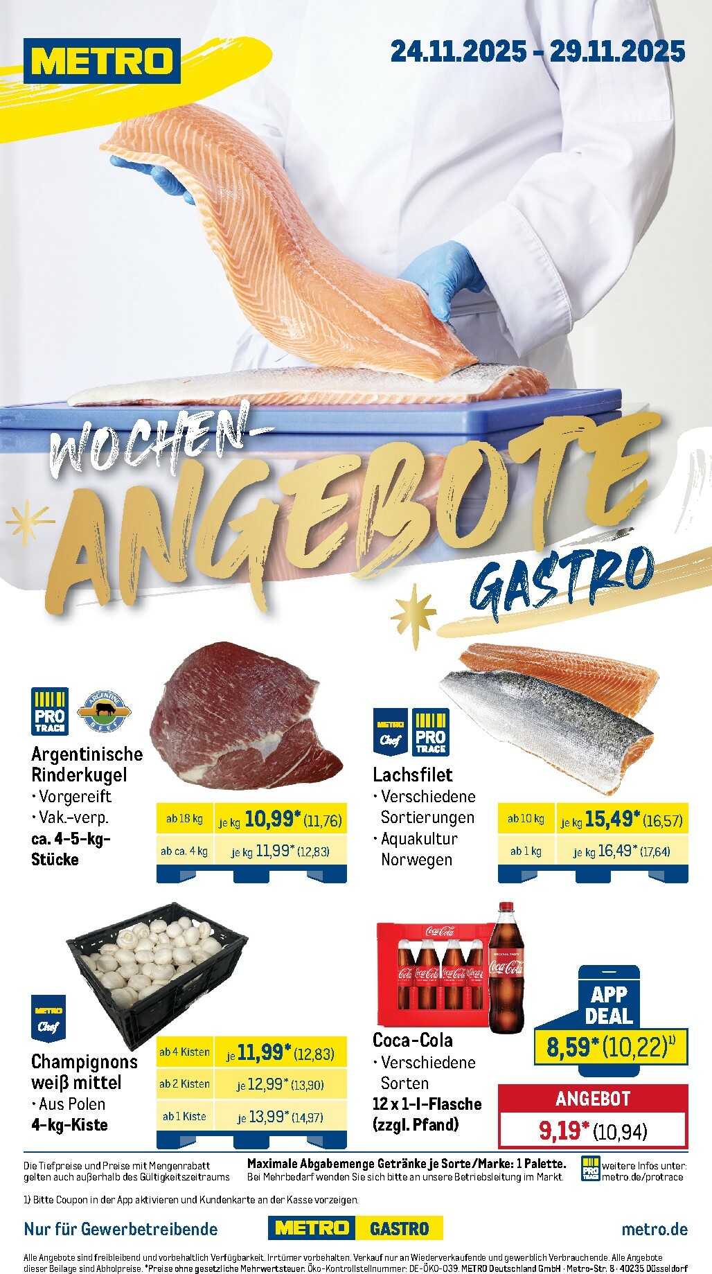 metro - Metro - Wochen-Angebote Gastro-Prospekt gültig vom 24.11. bis 29.11. - page: 1