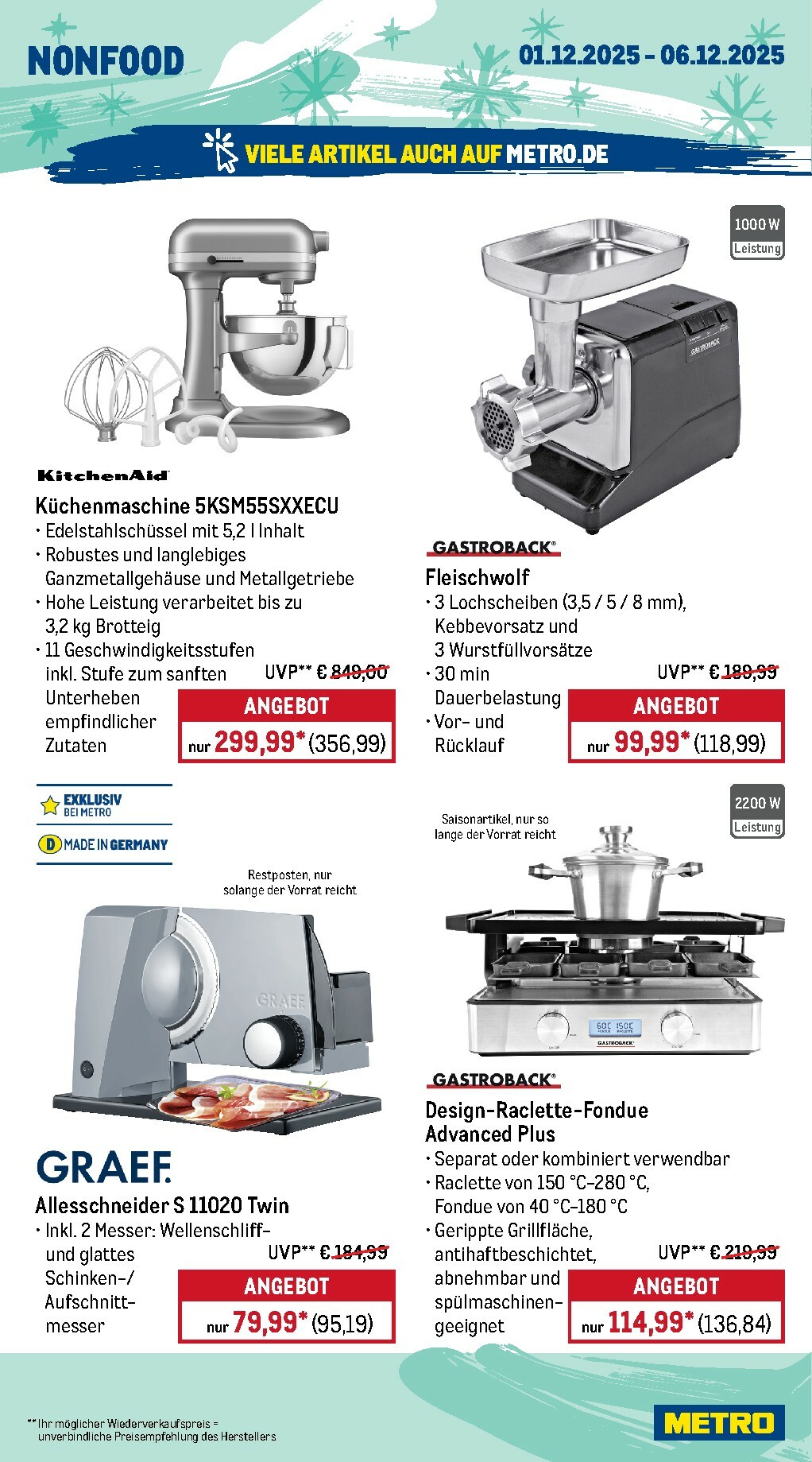 metro - Metro - Wochen-Angebote-Prospekt gültig vom 01.12. bis 06.12. - page: 20