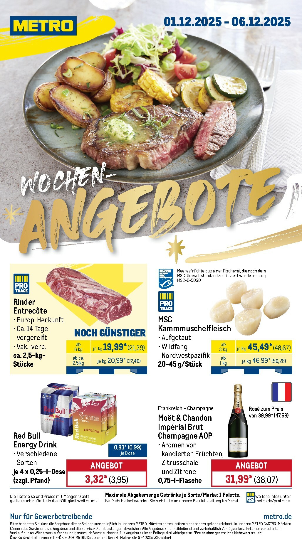 metro - Metro - Wochen-Angebote-Prospekt gültig vom 01.12. bis 06.12.