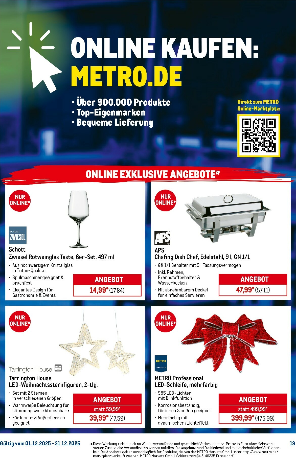 metro - Metro - Monats-Menü-Prospekt gültig vom 01.12. bis 31.12. - page: 19