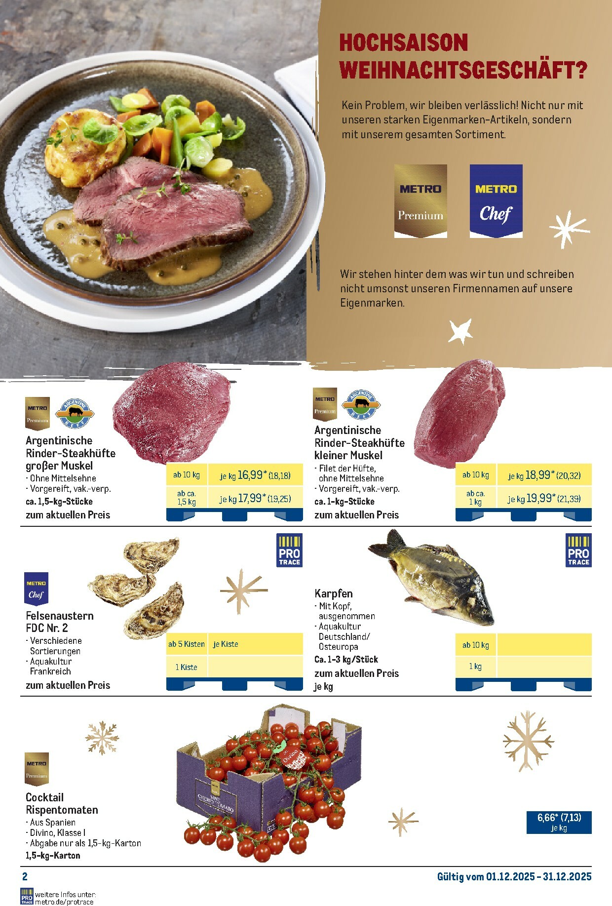 metro - Metro - Monats-Menü-Prospekt gültig vom 01.12. bis 31.12. - page: 2
