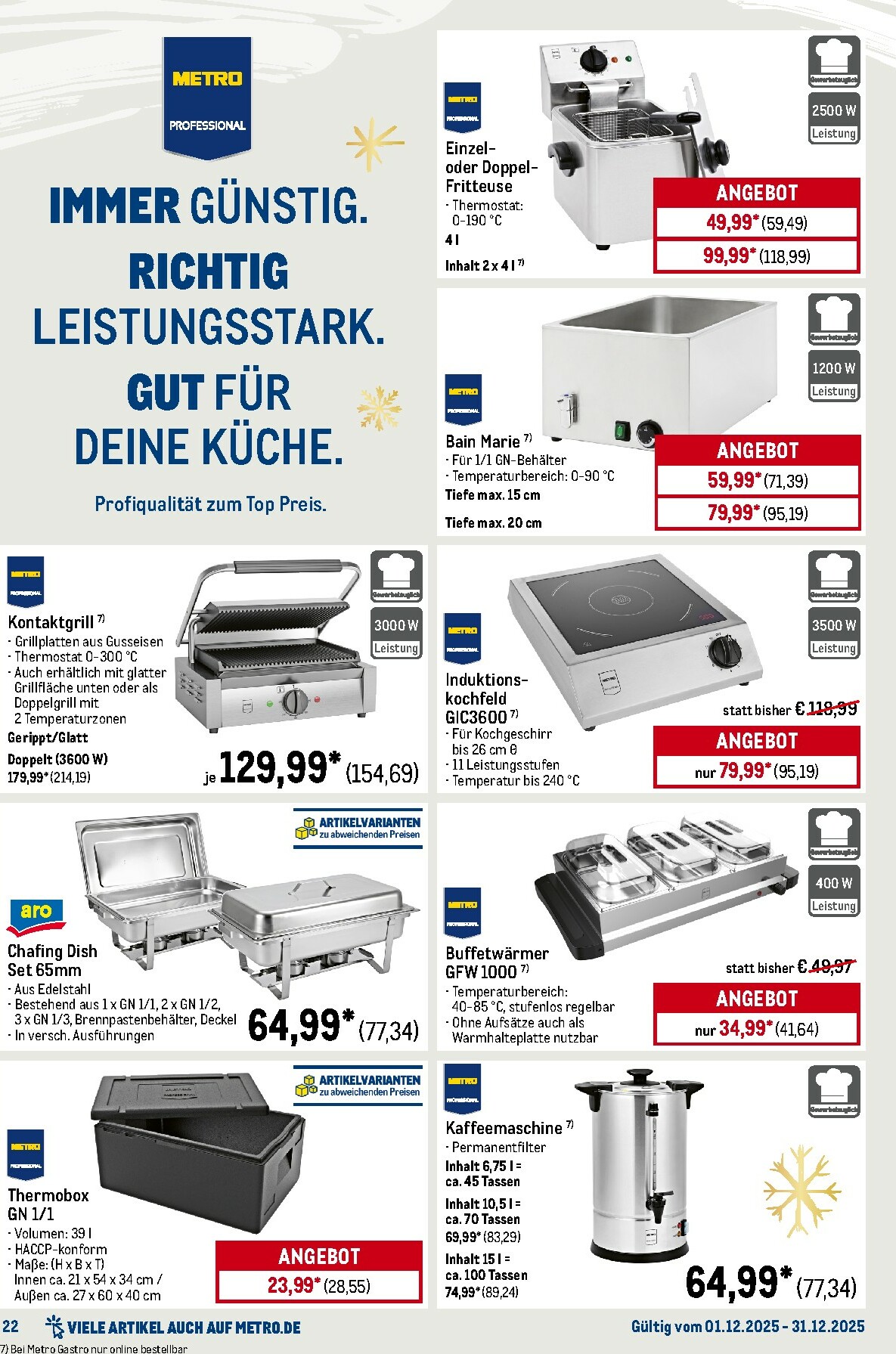 metro - Metro - Monats-Menü-Prospekt gültig vom 01.12. bis 31.12. - page: 22