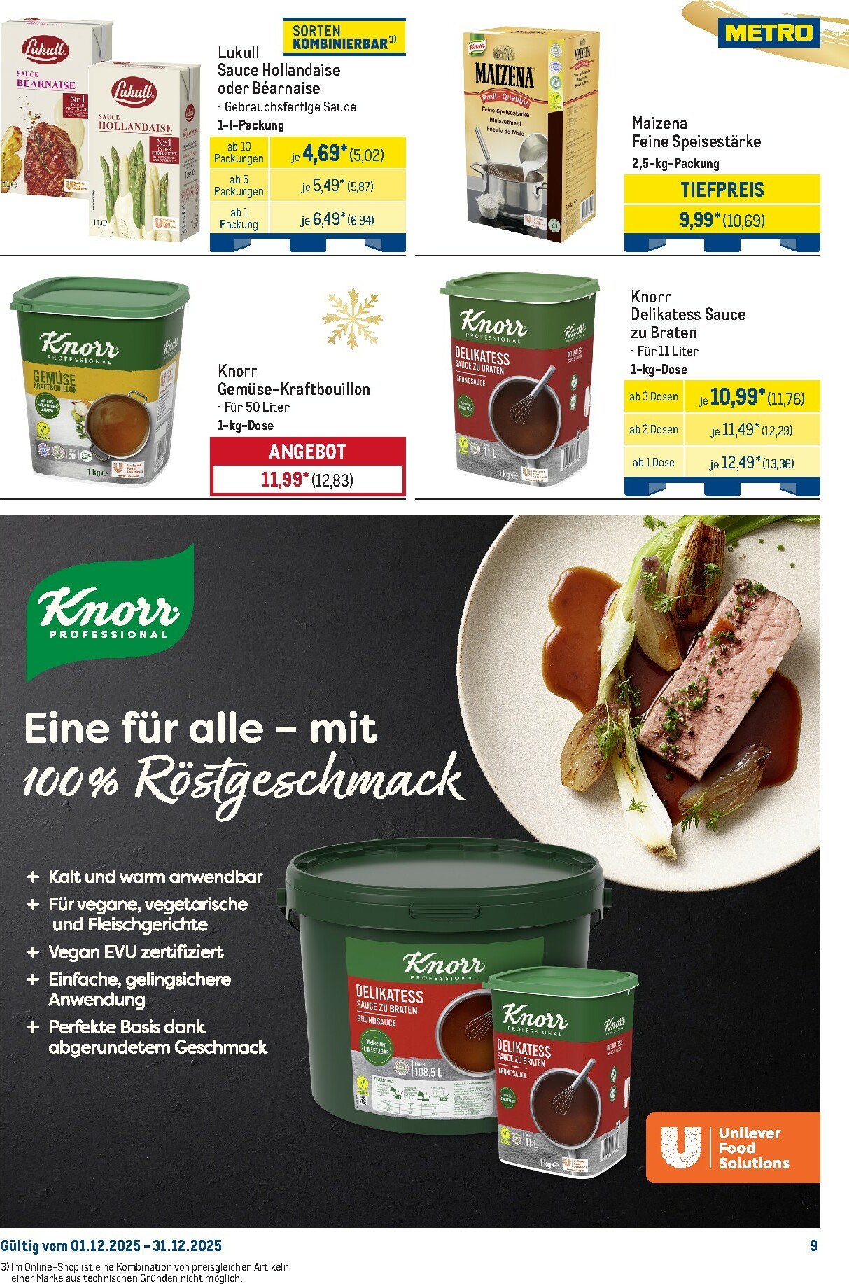 metro - Metro - Monats-Menü-Prospekt gültig vom 01.12. bis 31.12. - page: 9