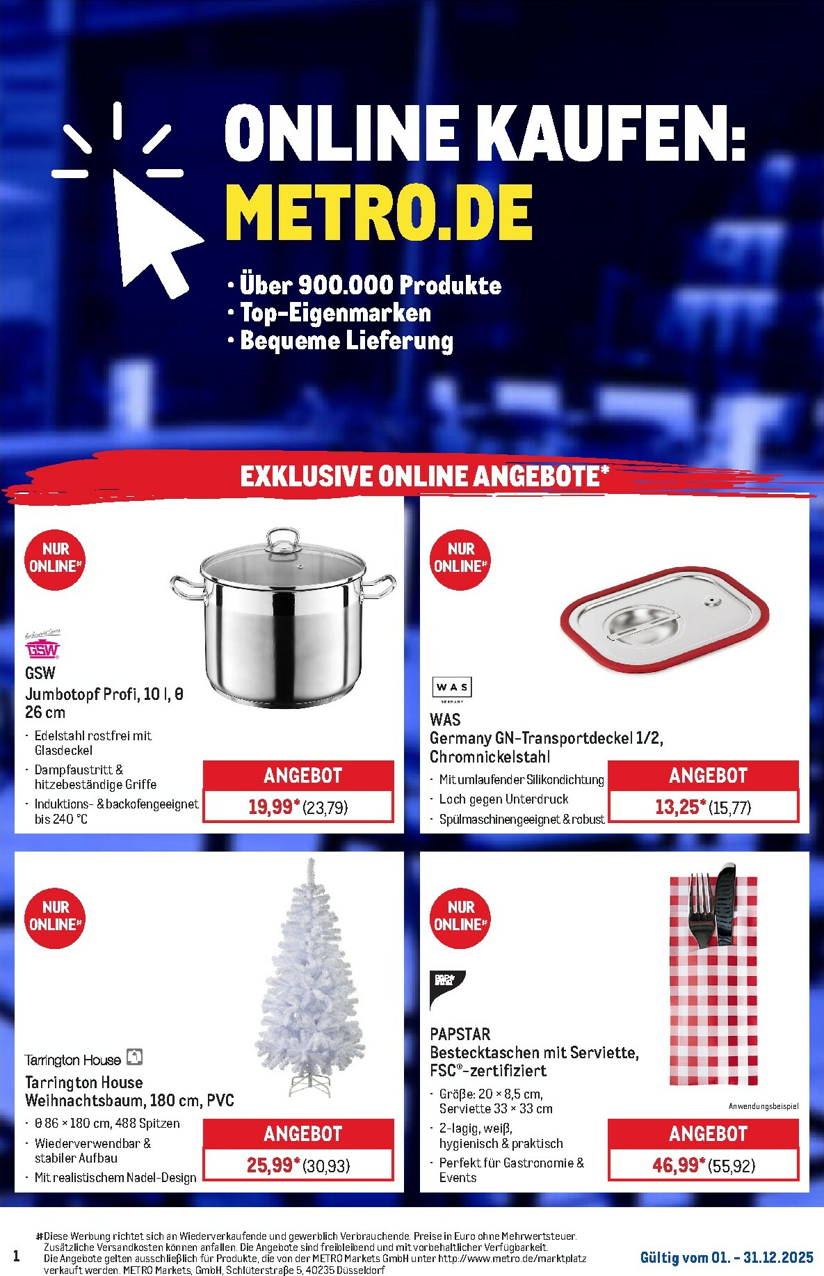 metro - Metro - Monats-Menü-Prospekt gültig vom 01.12. bis 31.12. - page: 26
