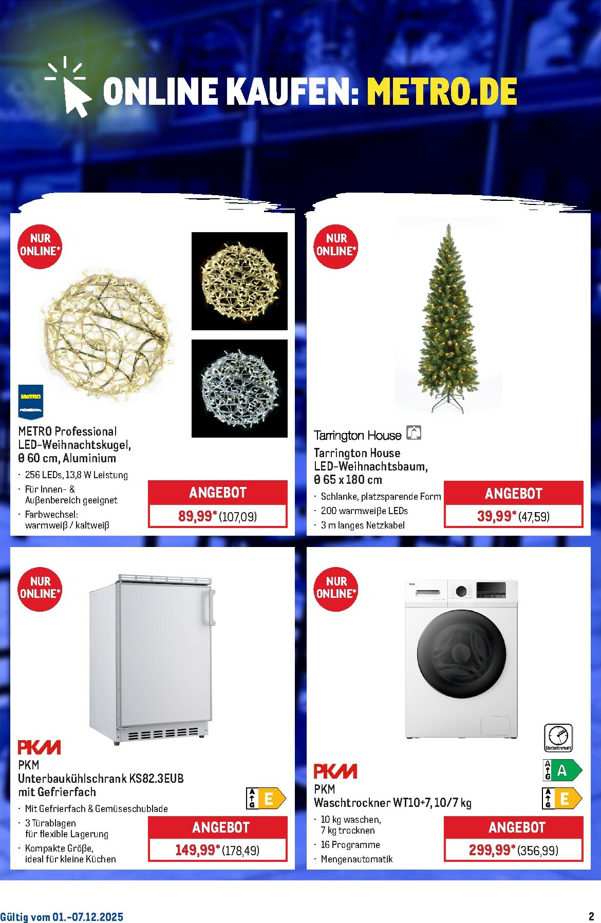 metro - Metro - Online: Wochen-Angebote-Prospekt gültig vom 01.12. bis 07.12. - page: 2