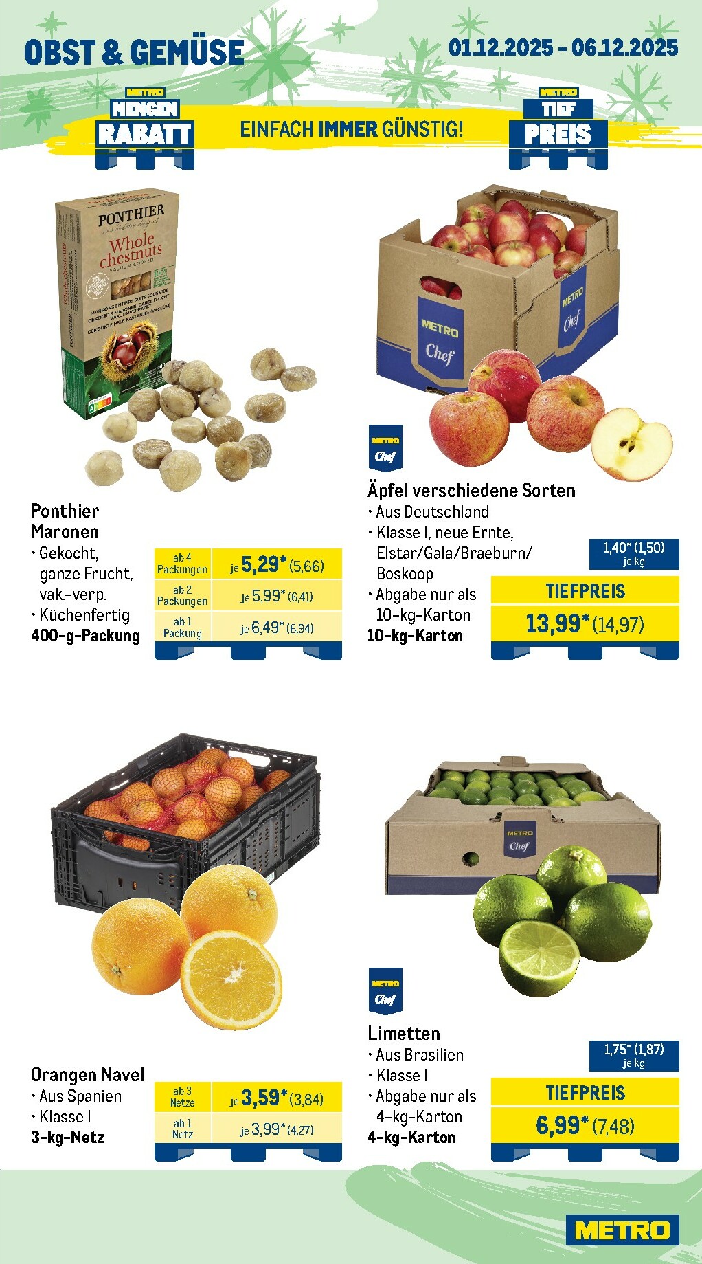 metro - Metro - Wochen-Angebote Gastro-Prospekt gültig vom 01.12. bis 06.12. - page: 7