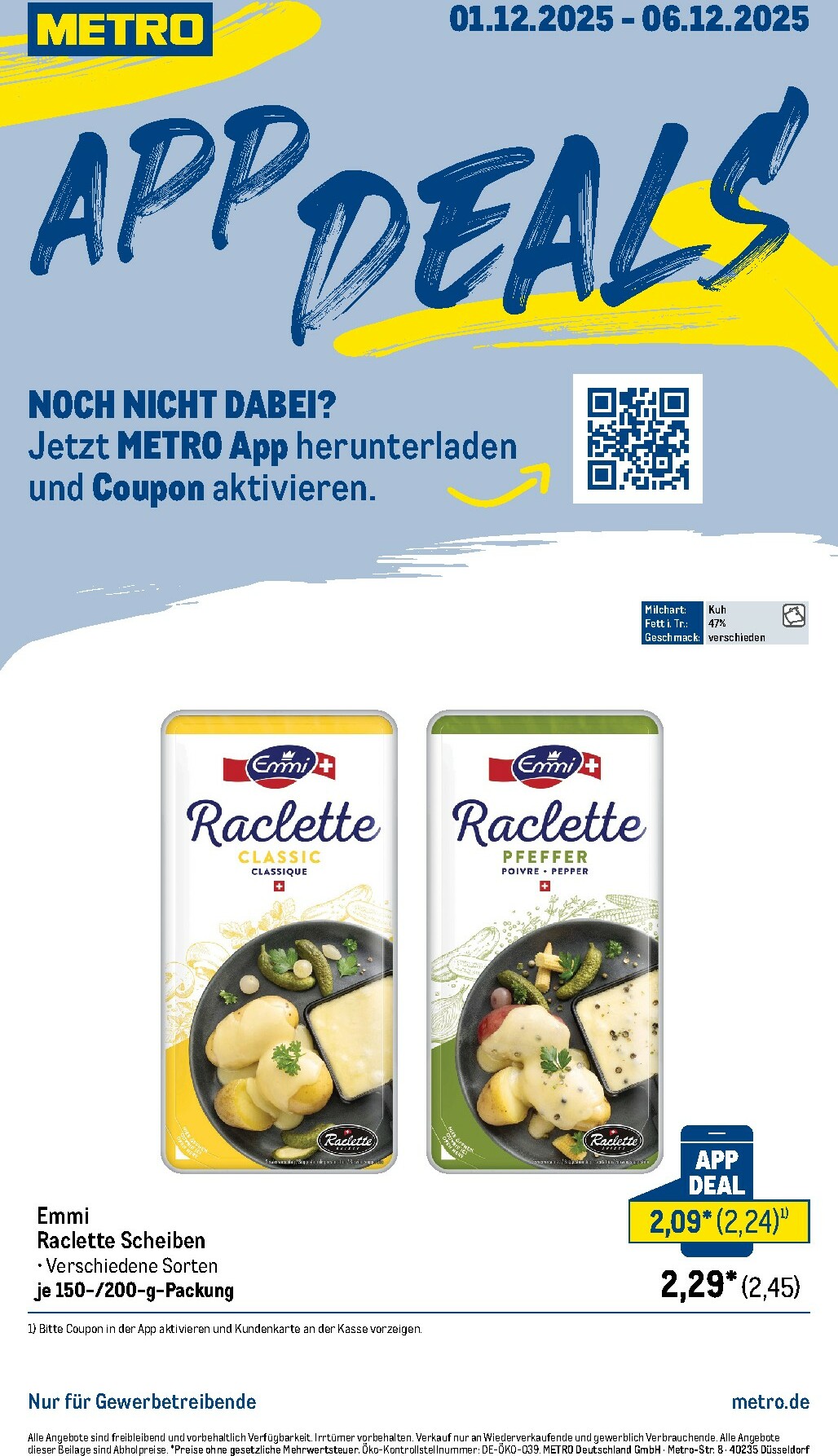 metro - Metro - App-Deals-Prospekt gültig vom 01.12. bis 06.12.