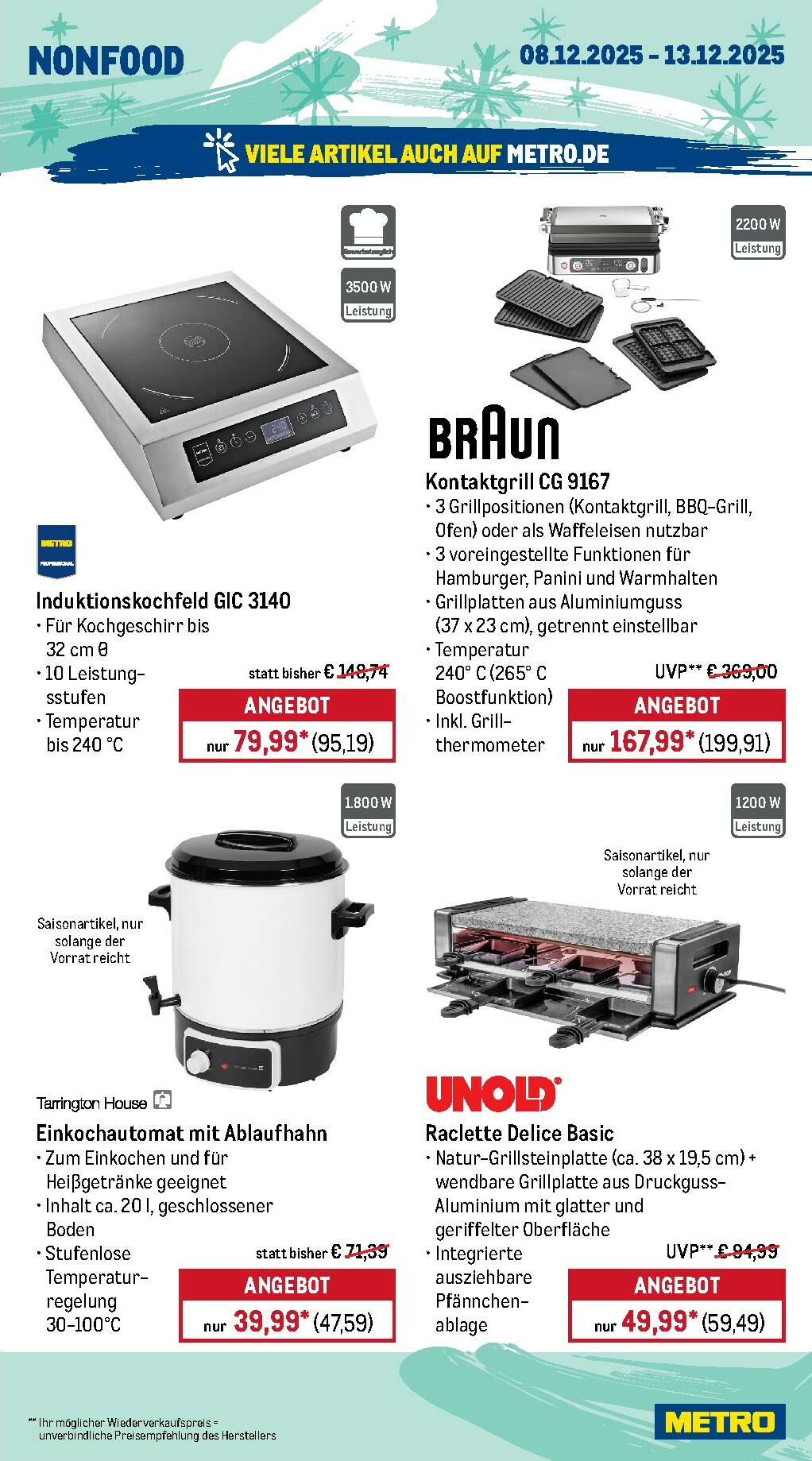 metro - Metro - Wochen-Angebote-Prospekt gültig vom 08.12. bis 13.12. - page: 22