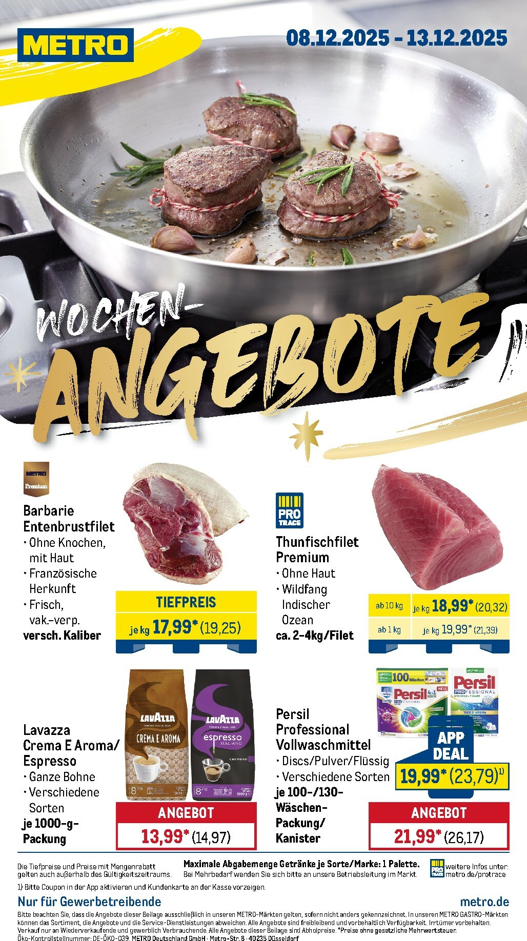 metro - Metro - Wochen-Angebote-Prospekt gültig vom 08.12. bis 13.12.