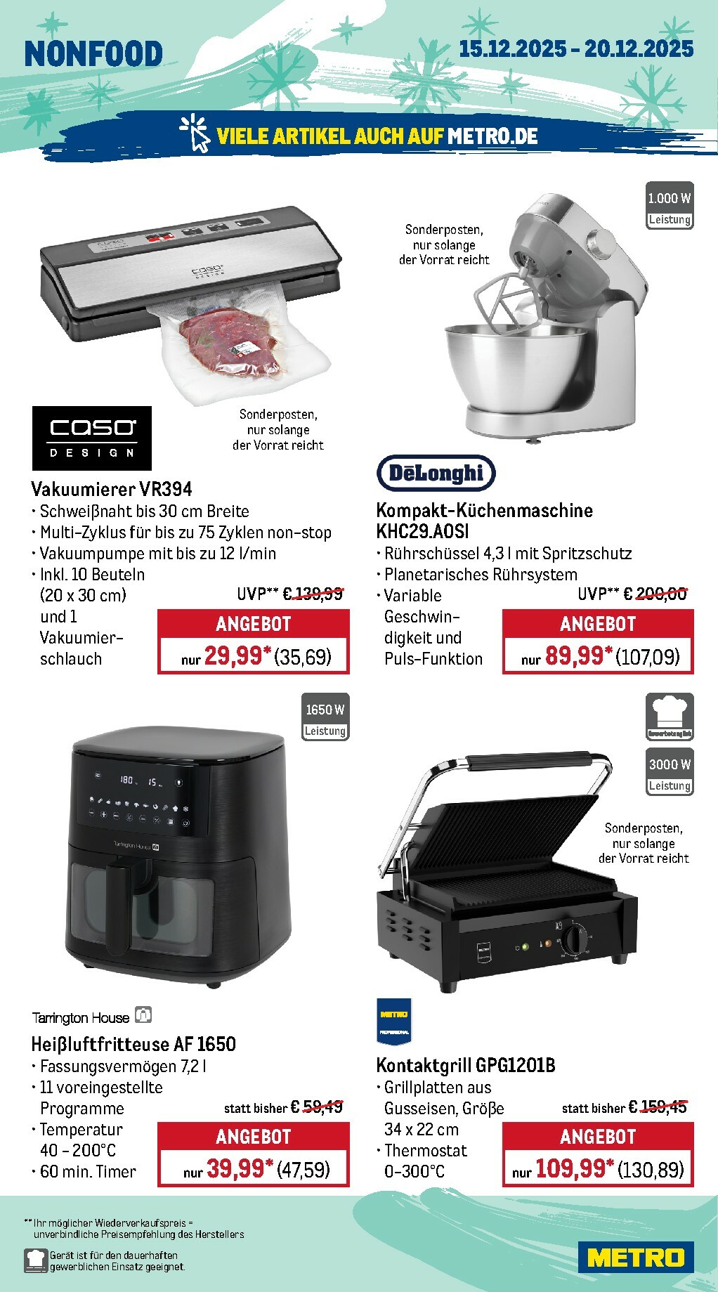 metro - Metro - Wochen-Angebote-Prospekt gültig vom 15.12. bis 20.12. - page: 22