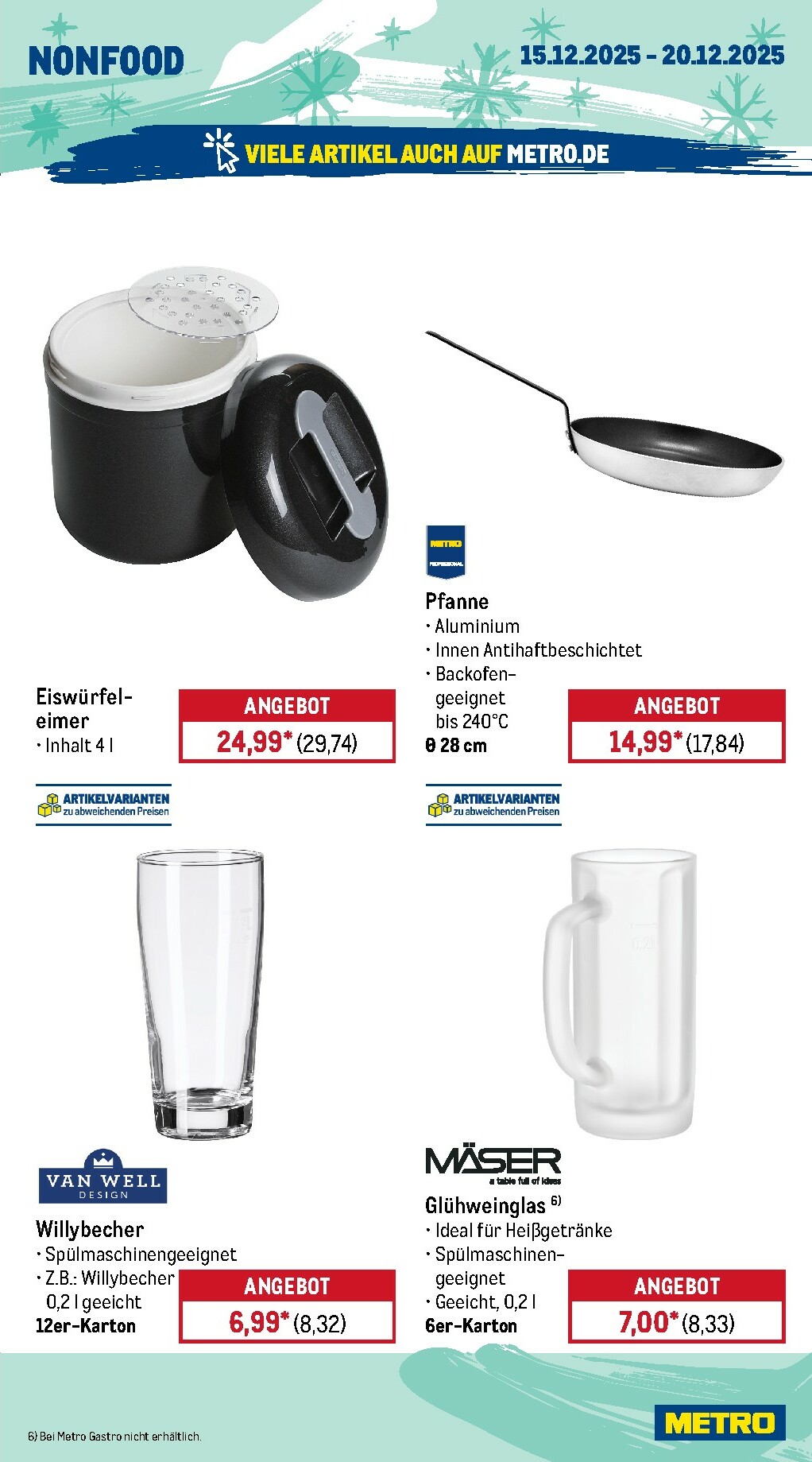 metro - Metro - Wochen-Angebote Gastro-Prospekt gültig vom 15.12. bis 20.12. - page: 19
