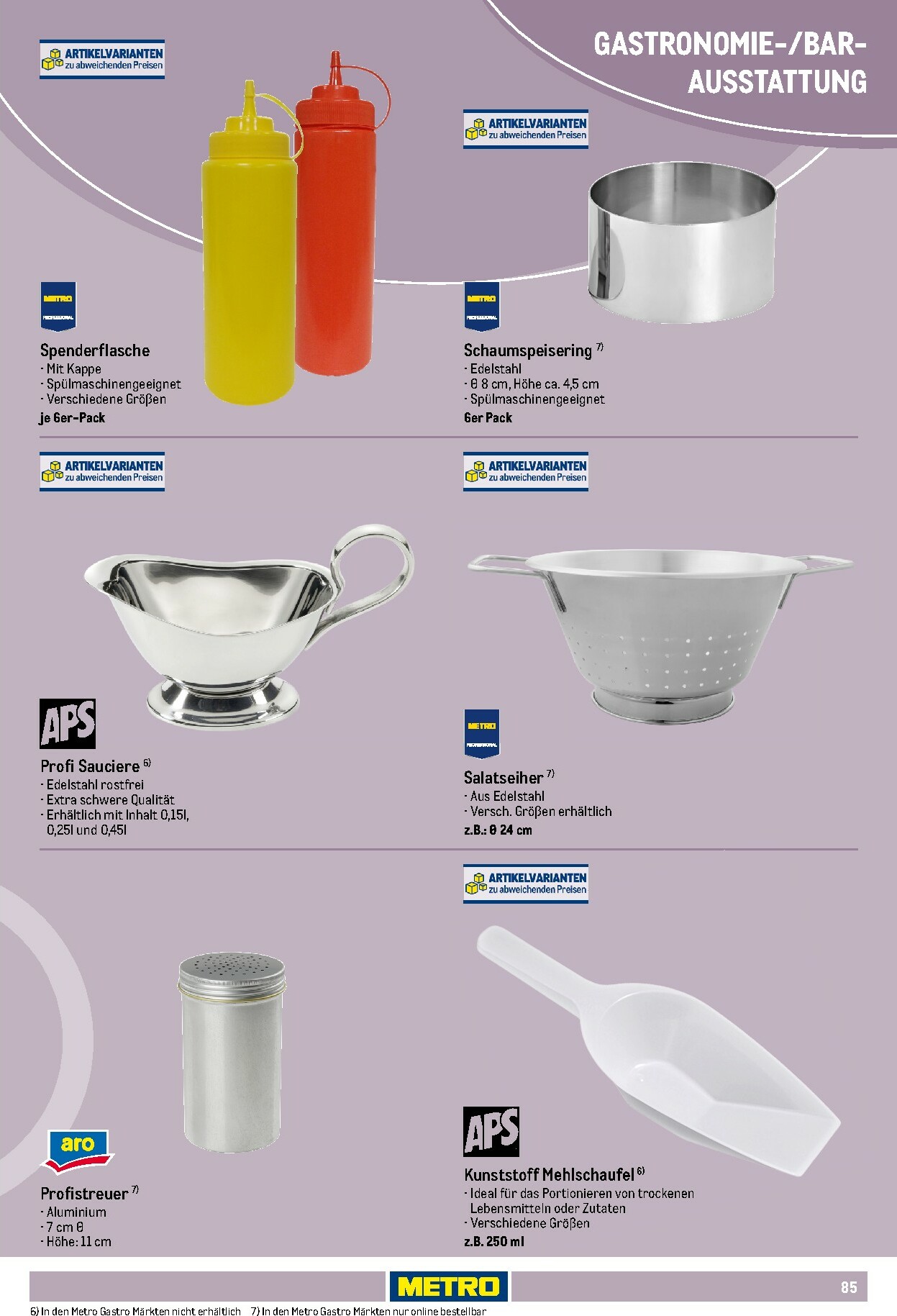 metro - Metro - Non Food Sortiment-Prospekt gültig vom 01.10. bis 31.03. - page: 85