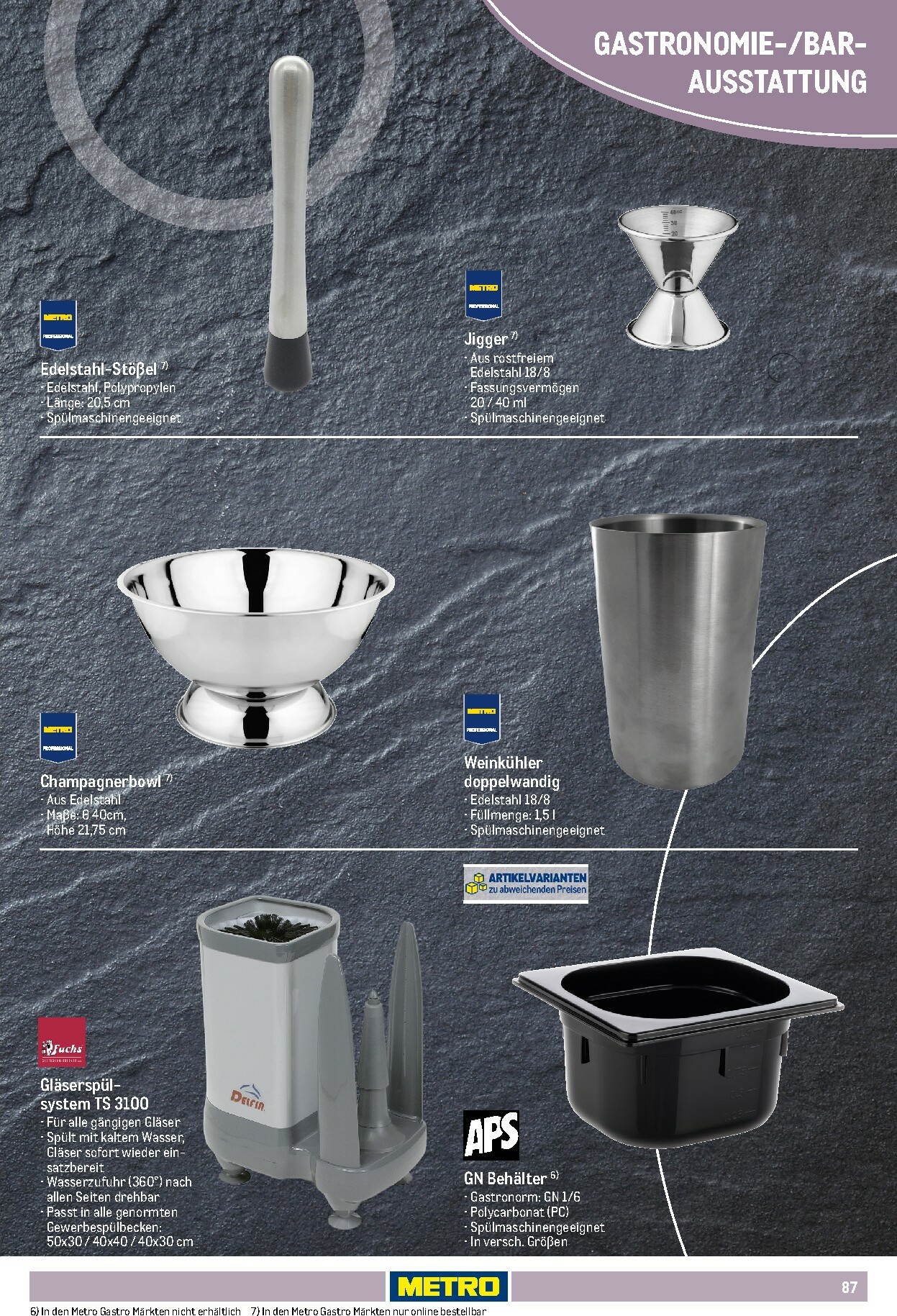 metro - Metro - Non Food Sortiment-Prospekt gültig vom 01.10. bis 31.03. - page: 87