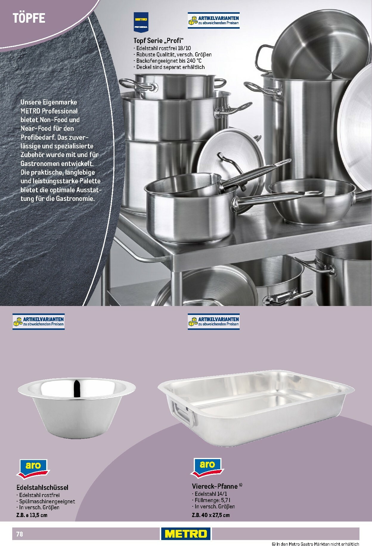 metro - Metro - Non Food Sortiment-Prospekt gültig vom 01.10. bis 31.03. - page: 78