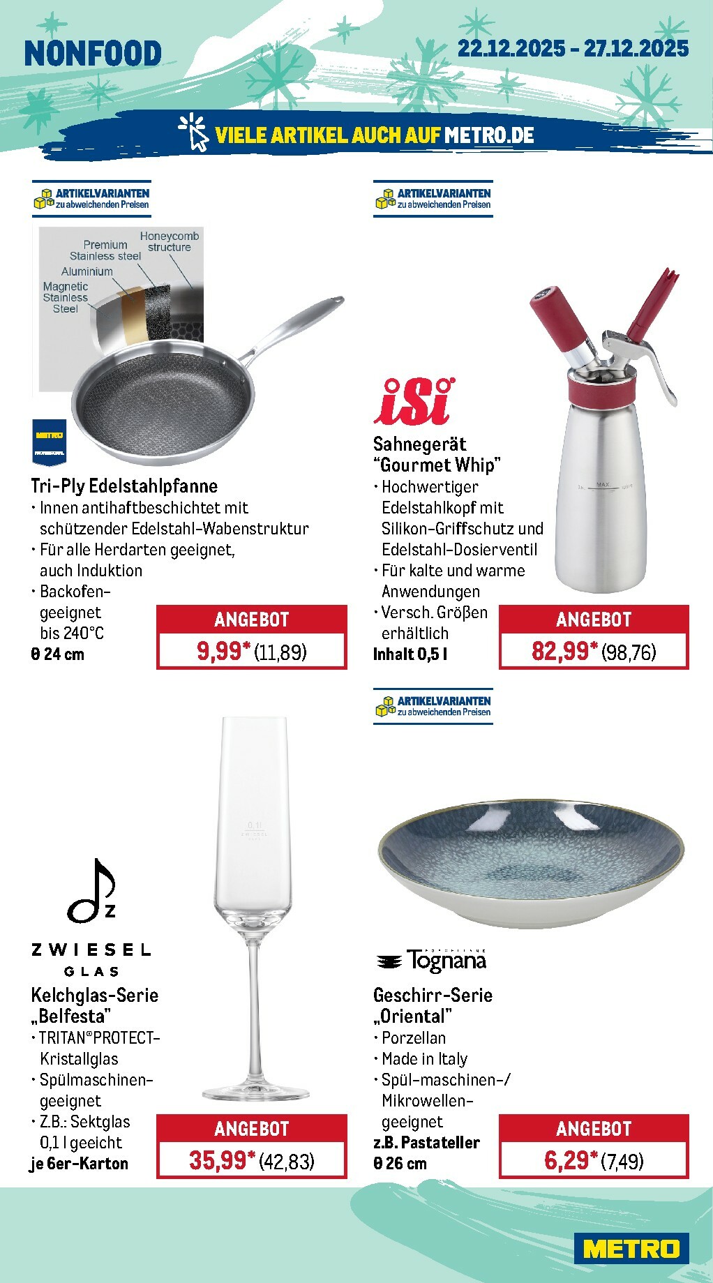 metro - Metro - Wochen-Angebote-Prospekt gültig vom 22.12. bis 27.12. - page: 24