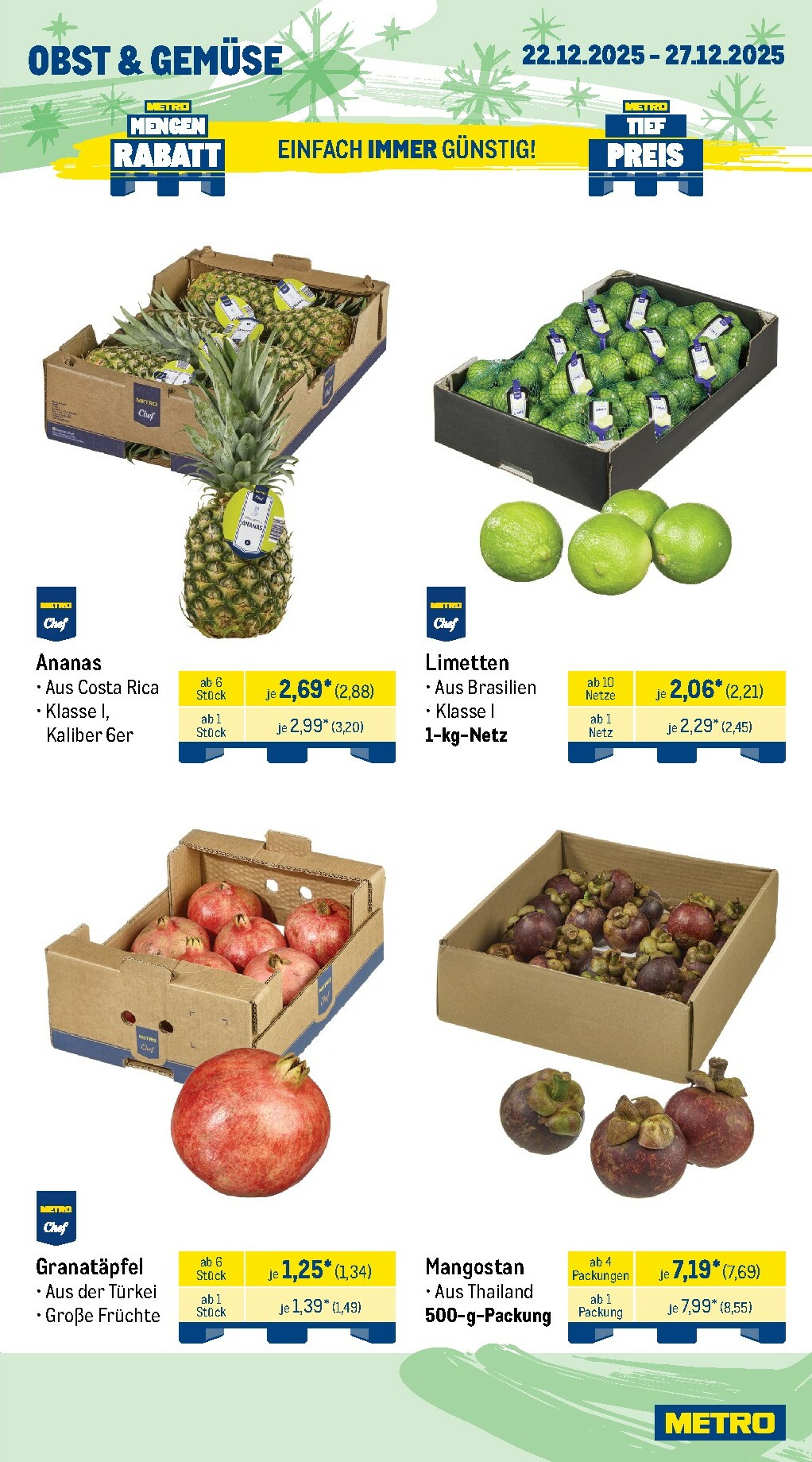 metro - Metro - Wochen-Angebote-Prospekt gültig vom 22.12. bis 27.12. - page: 7