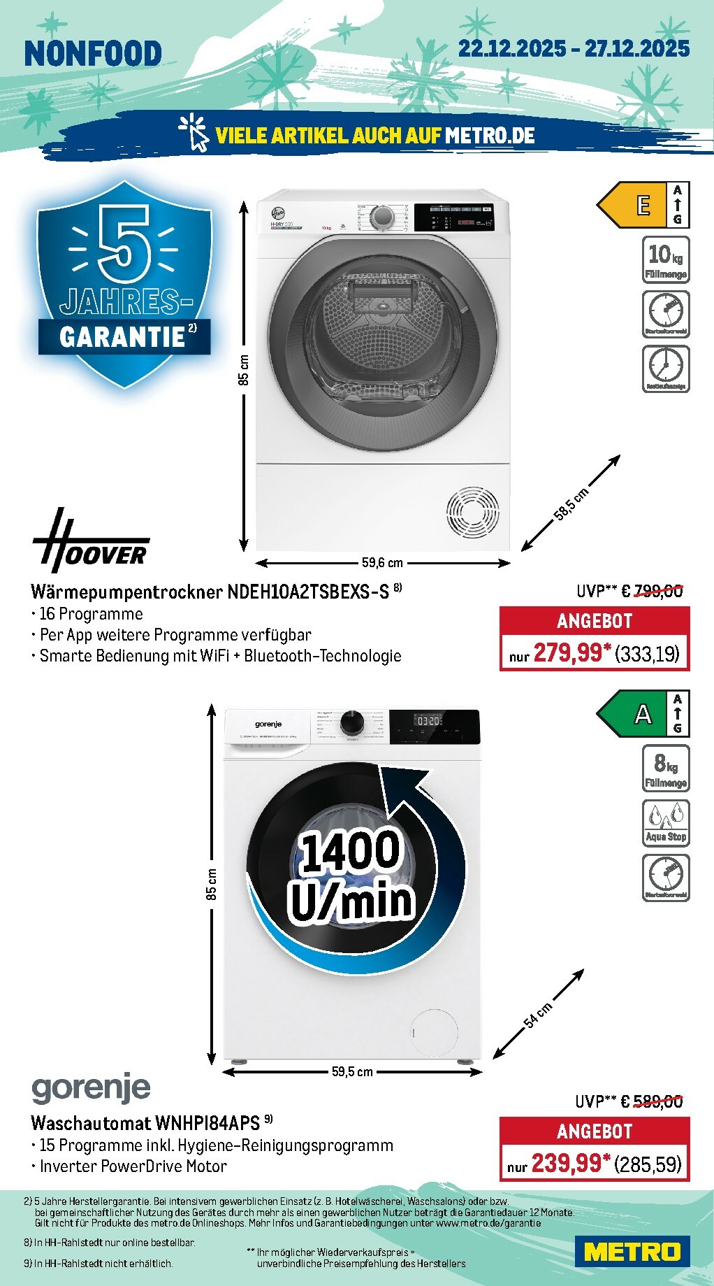 metro - Metro - Wochen-Angebote-Prospekt gültig vom 22.12. bis 27.12. - page: 20