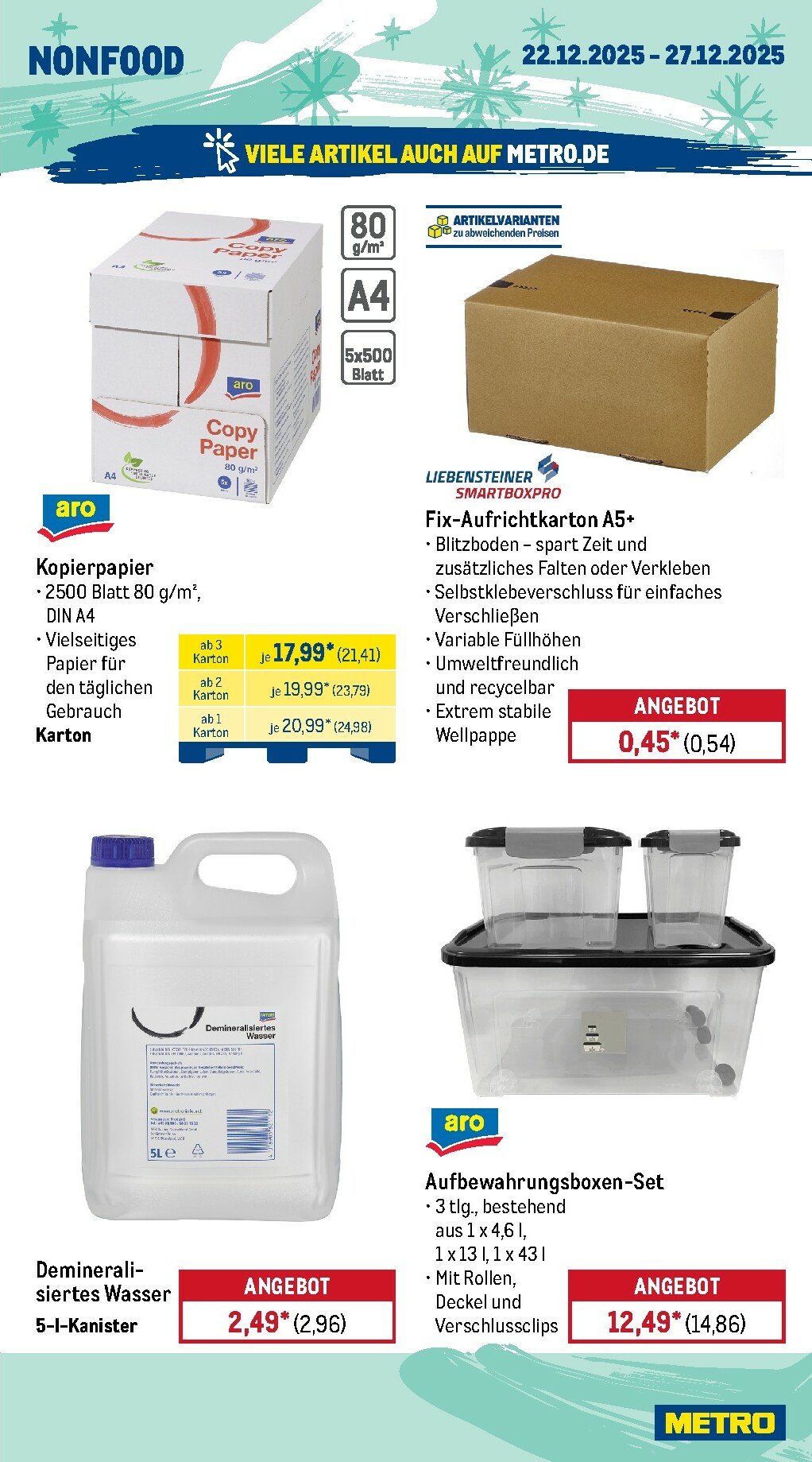 metro - Metro - Wochen-Angebote-Prospekt gültig vom 22.12. bis 27.12. - page: 25