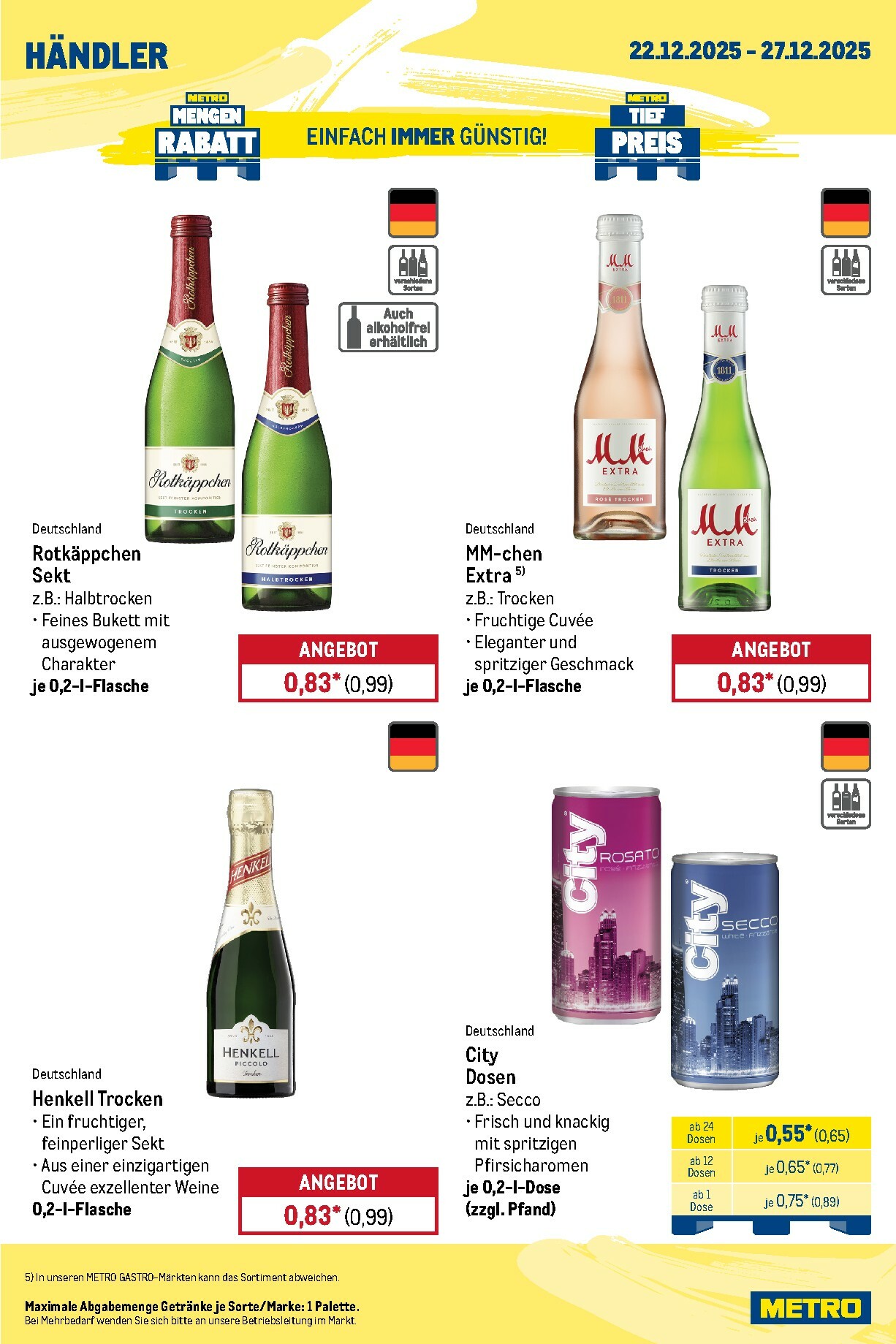 metro - Metro - Wochen-Angebote Händler-Prospekt gültig vom 22.12. bis 27.12. - page: 6