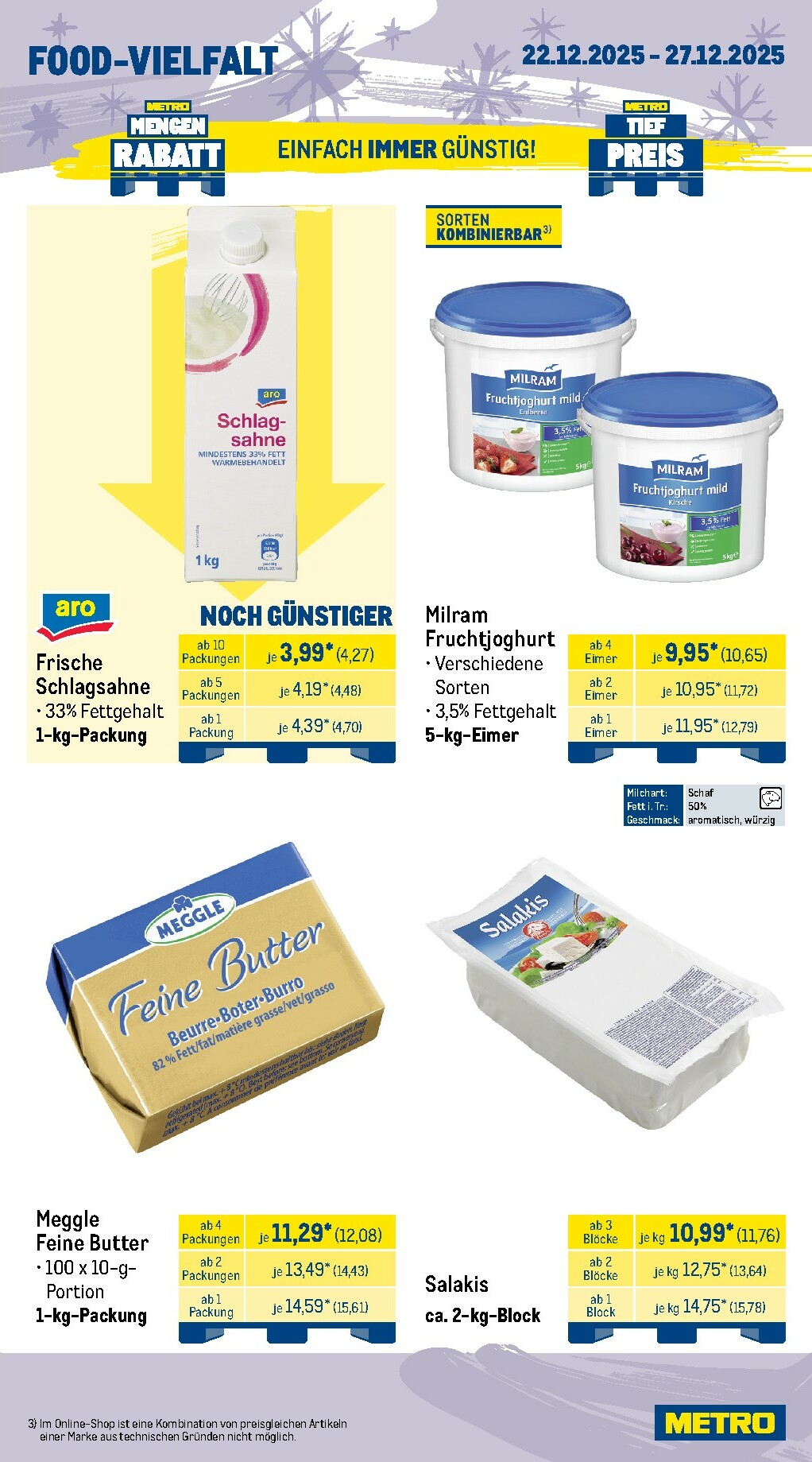 metro - Metro - Wochen-Angebote Gastro-Prospekt gültig vom 22.12. bis 27.12. - page: 9