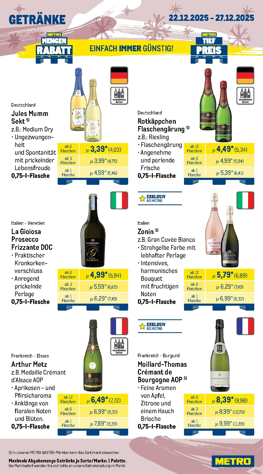 metro - Metro - Wochen-Angebote Gastro-Prospekt gültig vom 22.12. bis 27.12. - page: 18