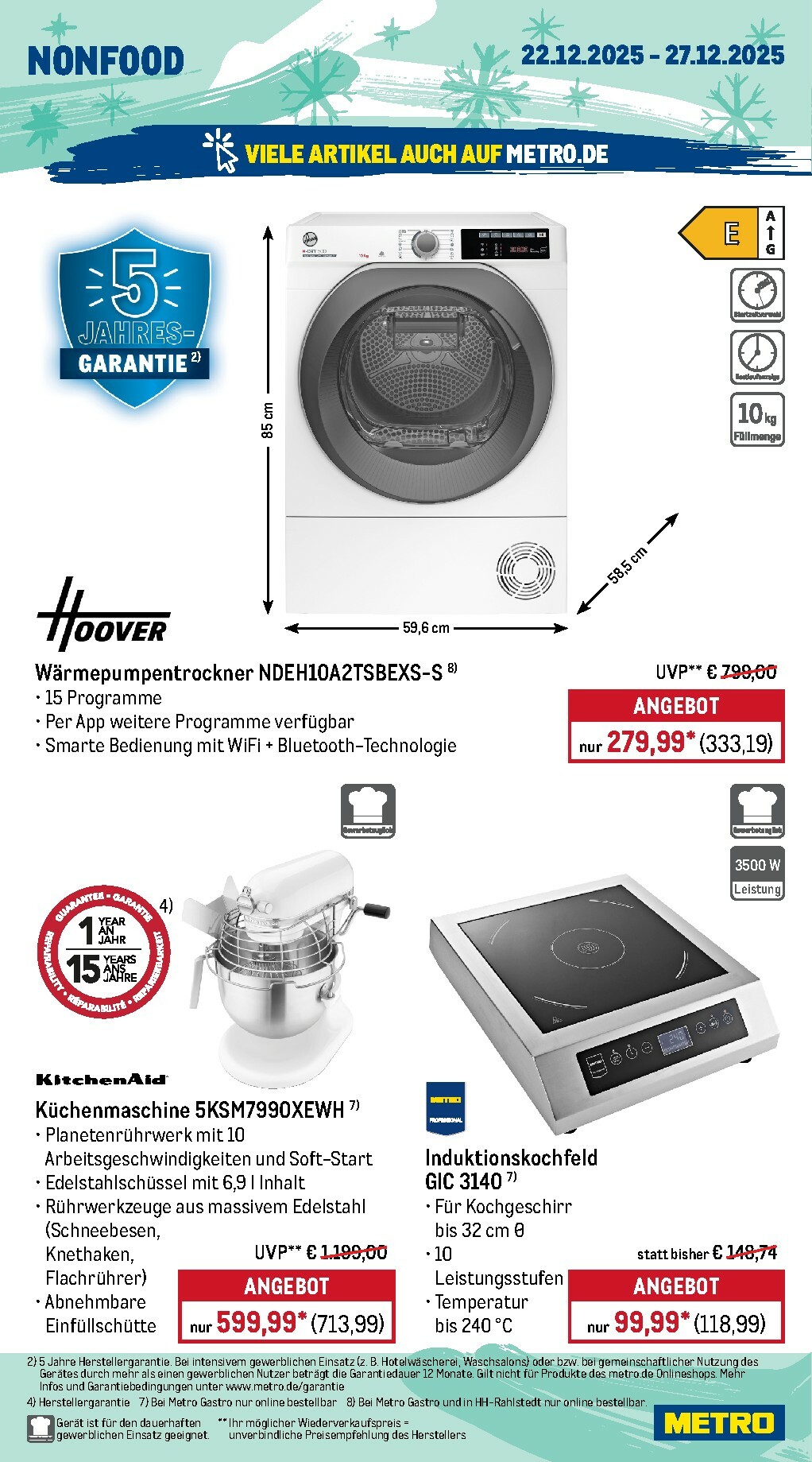 metro - Metro - Wochen-Angebote Gastro-Prospekt gültig vom 22.12. bis 27.12. - page: 20