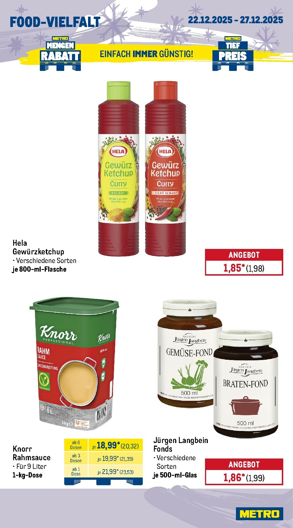 metro - Metro - Wochen-Angebote Gastro-Prospekt gültig vom 22.12. bis 27.12. - page: 12