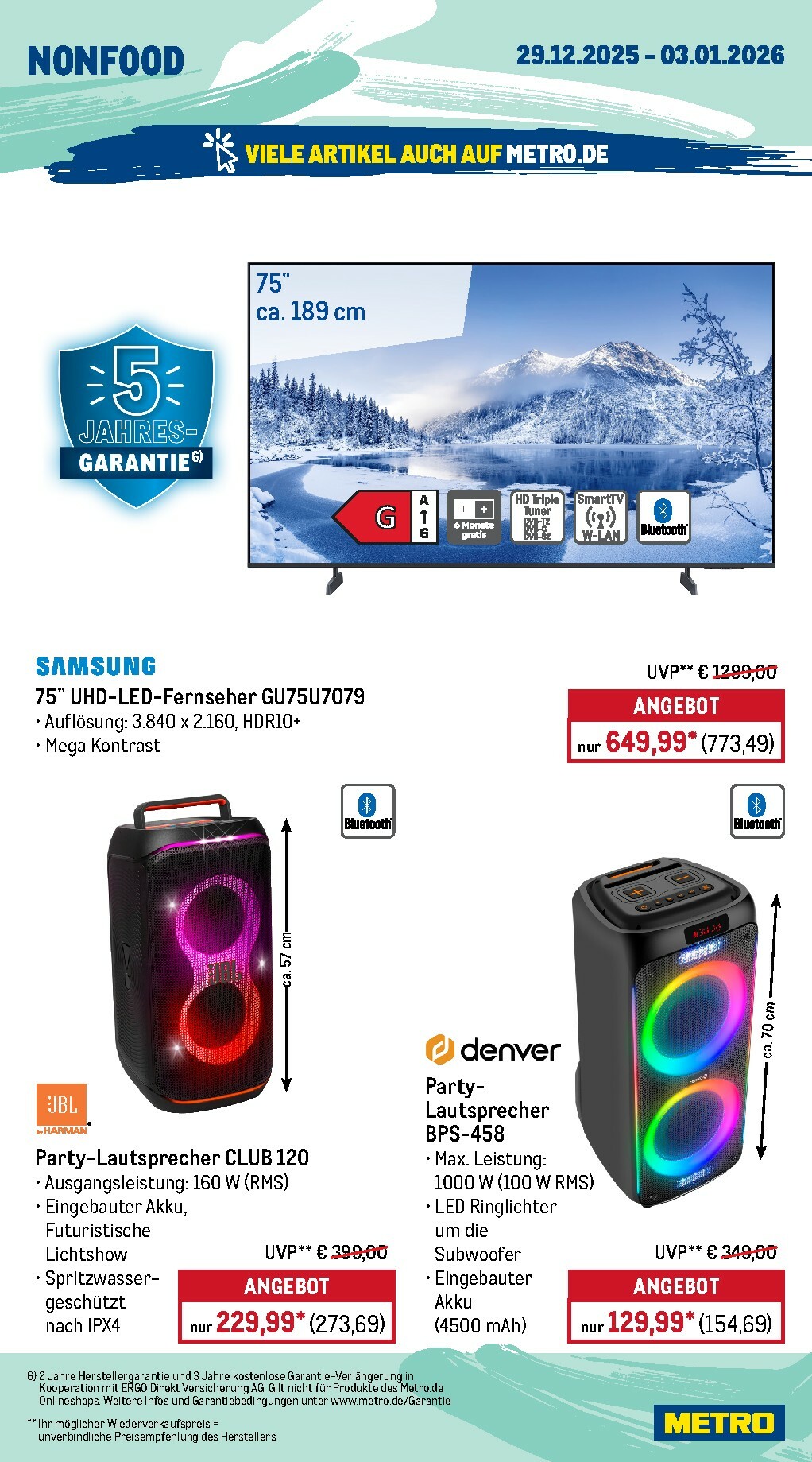 metro - Metro - Wochen-Angebote-Prospekt gültig vom 29.12. bis 03.01. - page: 23