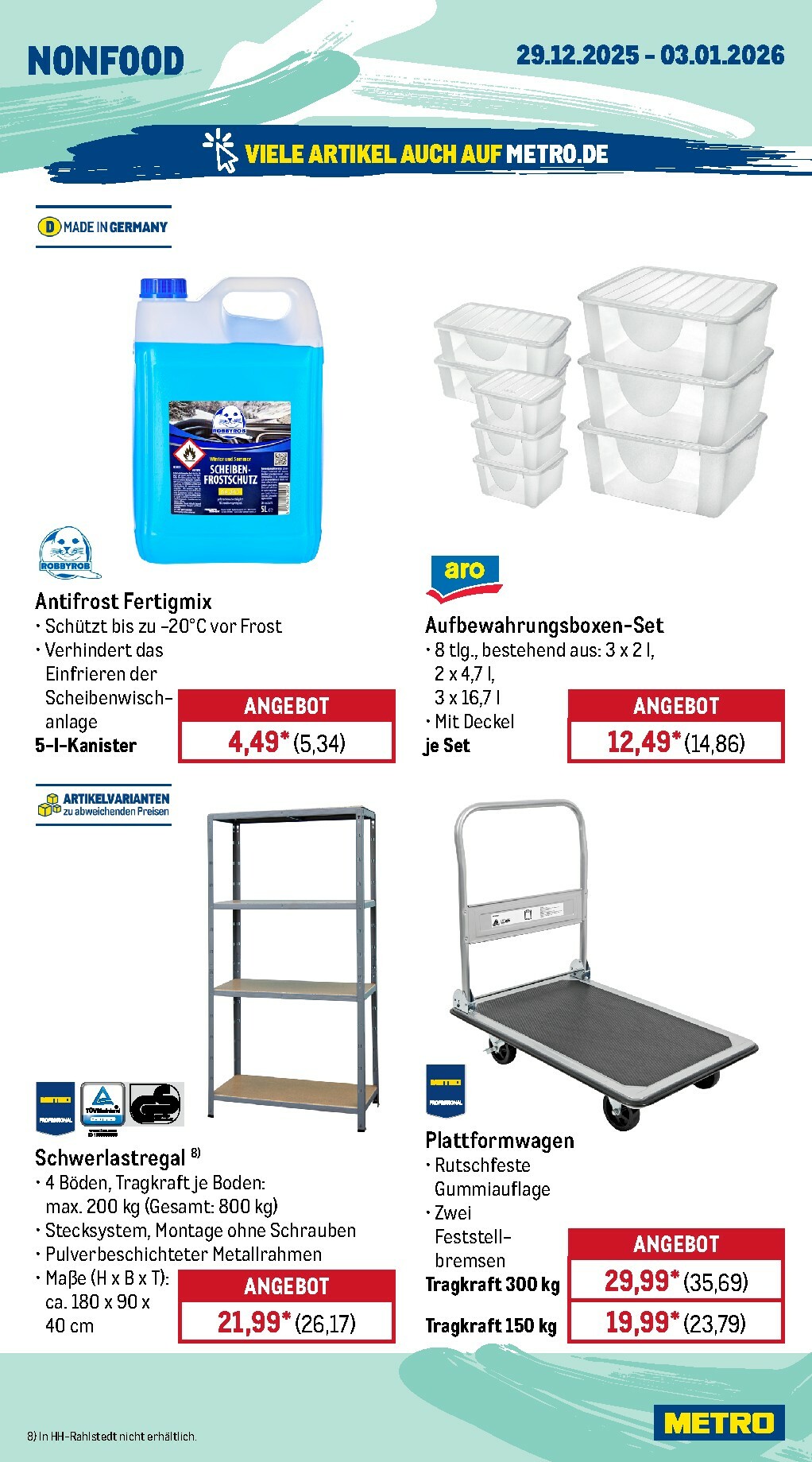 metro - Metro - Wochen-Angebote-Prospekt gültig vom 29.12. bis 03.01. - page: 22