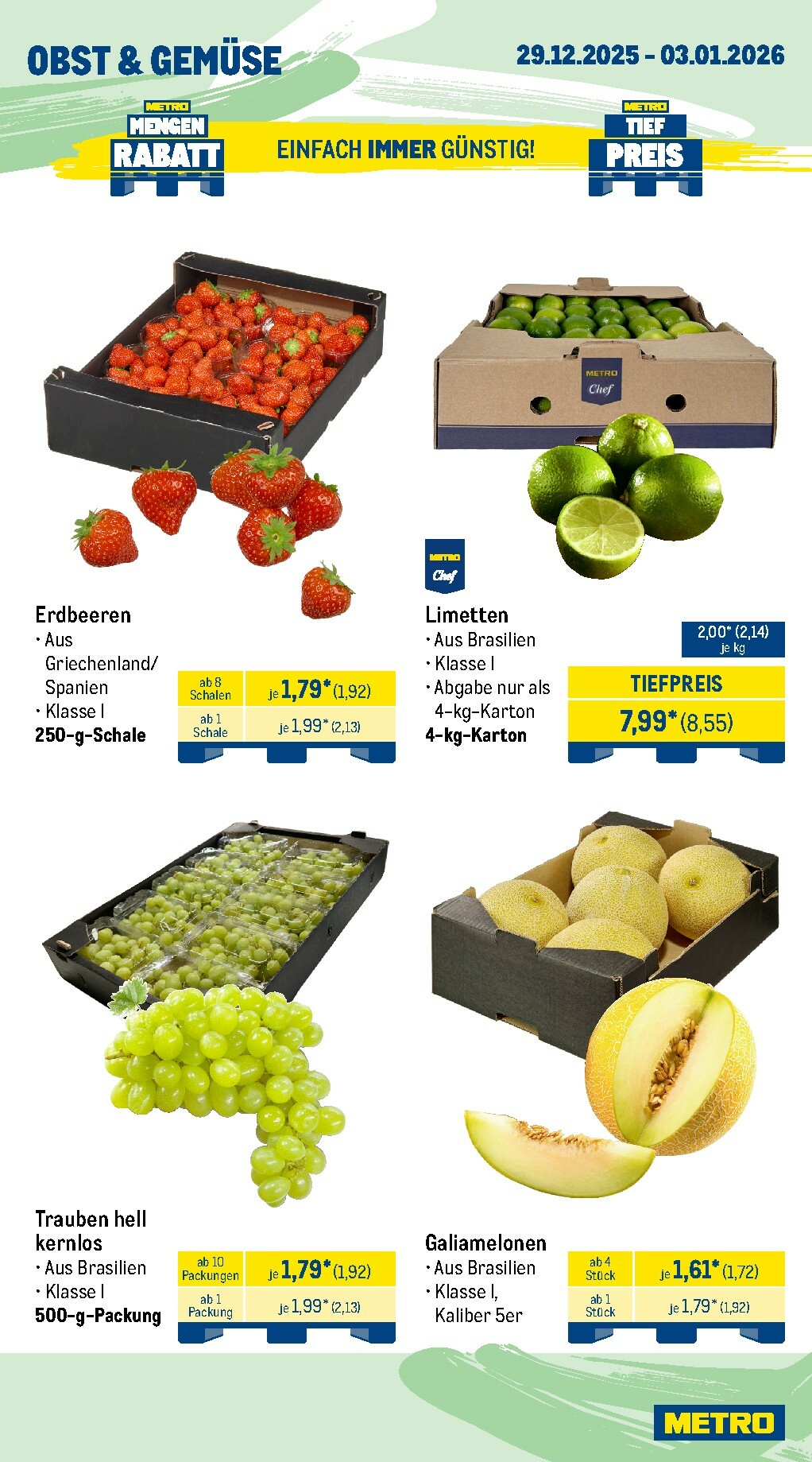 metro - Metro - Wochen-Angebote Gastro-Prospekt gültig vom 29.12. bis 03.01. - page: 7