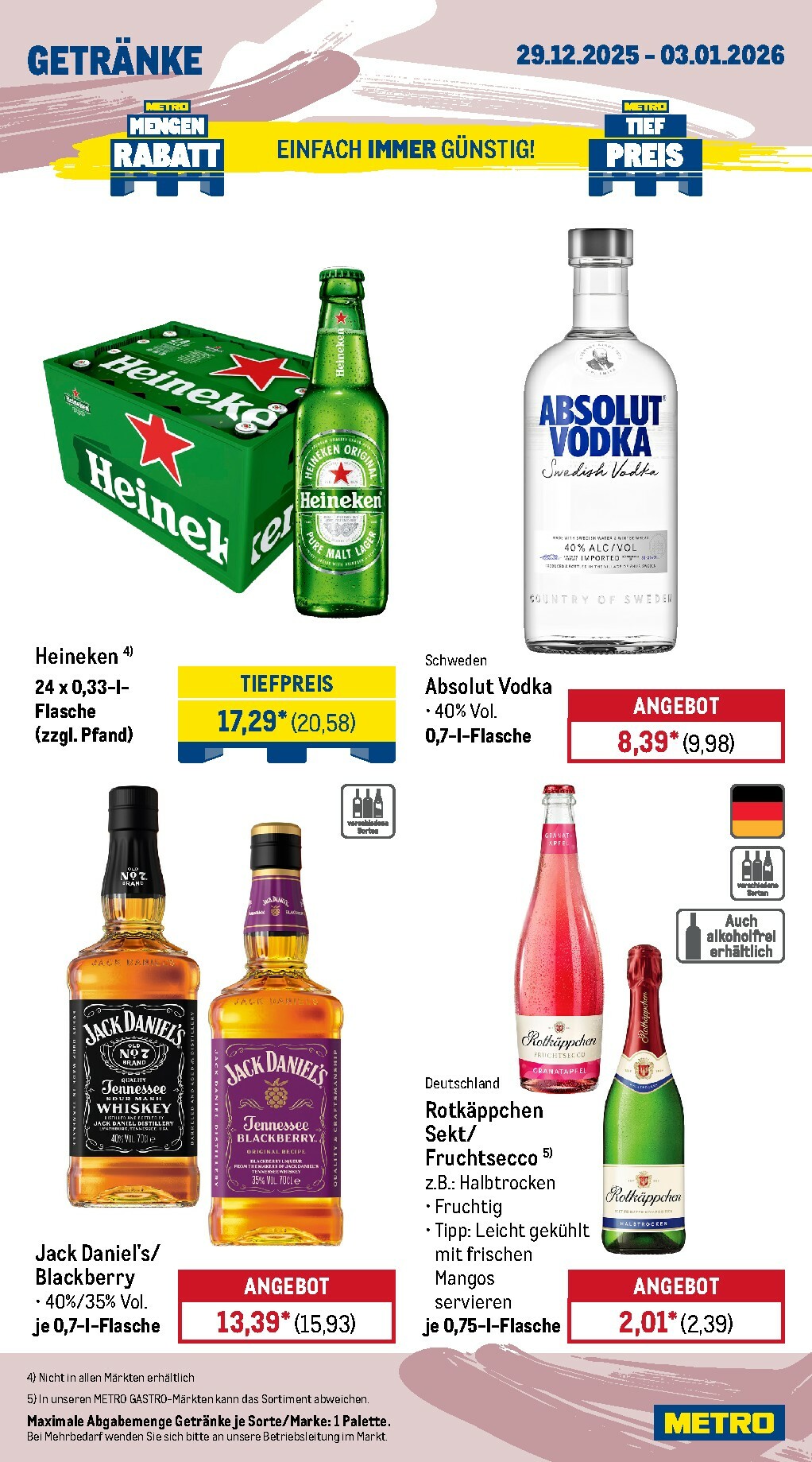metro - Metro - Wochen-Angebote Gastro-Prospekt gültig vom 29.12. bis 03.01. - page: 14