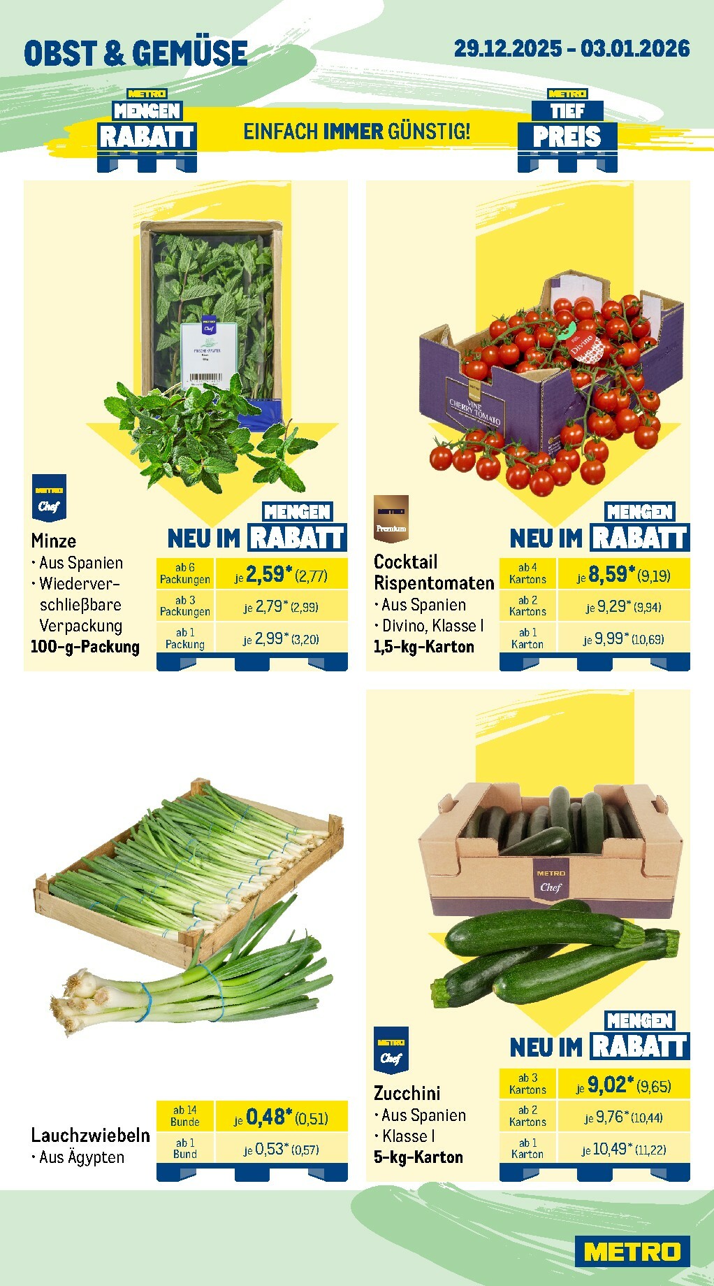 metro - Metro - Wochen-Angebote Gastro-Prospekt gültig vom 29.12. bis 03.01. - page: 8