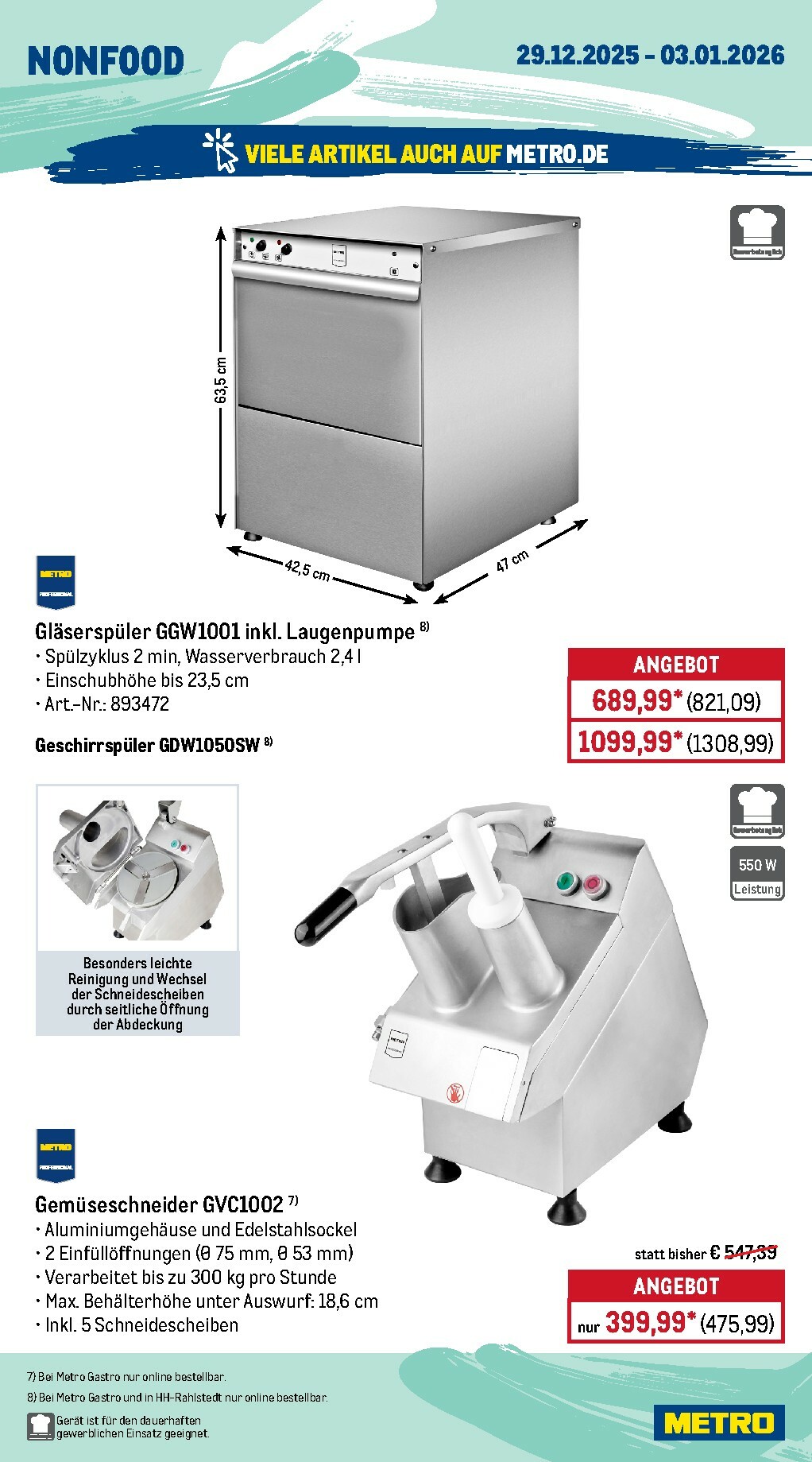 metro - Metro - Wochen-Angebote Gastro-Prospekt gültig vom 29.12. bis 03.01. - page: 17