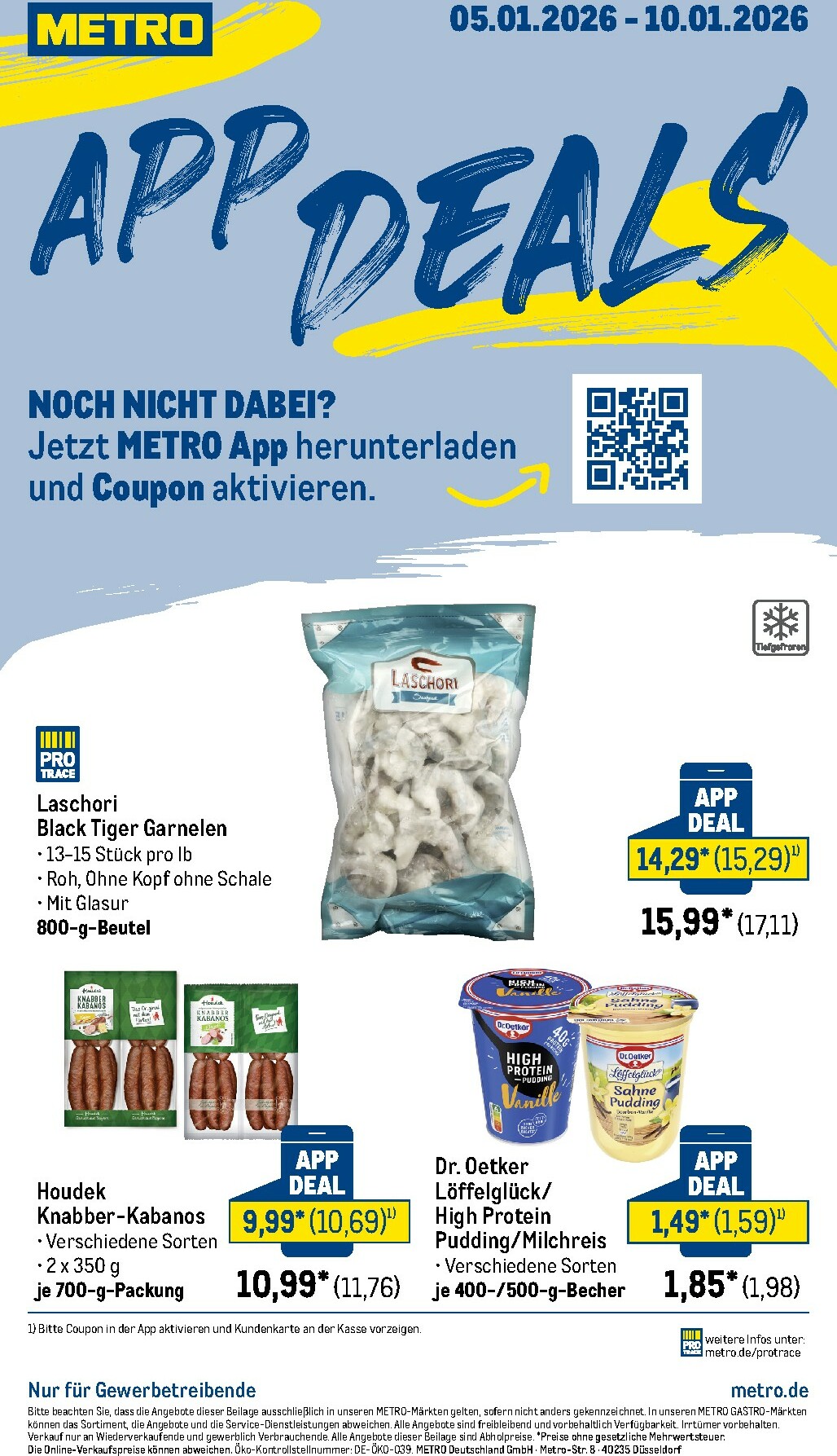 metro - Metro - App-Deals-Prospekt gültig vom 05.01. bis 10.01.