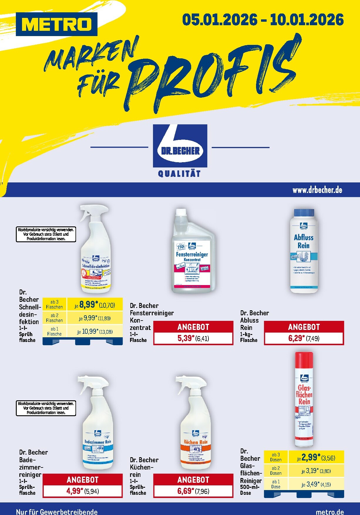 metro - Metro - Starke Marken Profis-Prospekt gültig vom 05.01. bis 10.01.