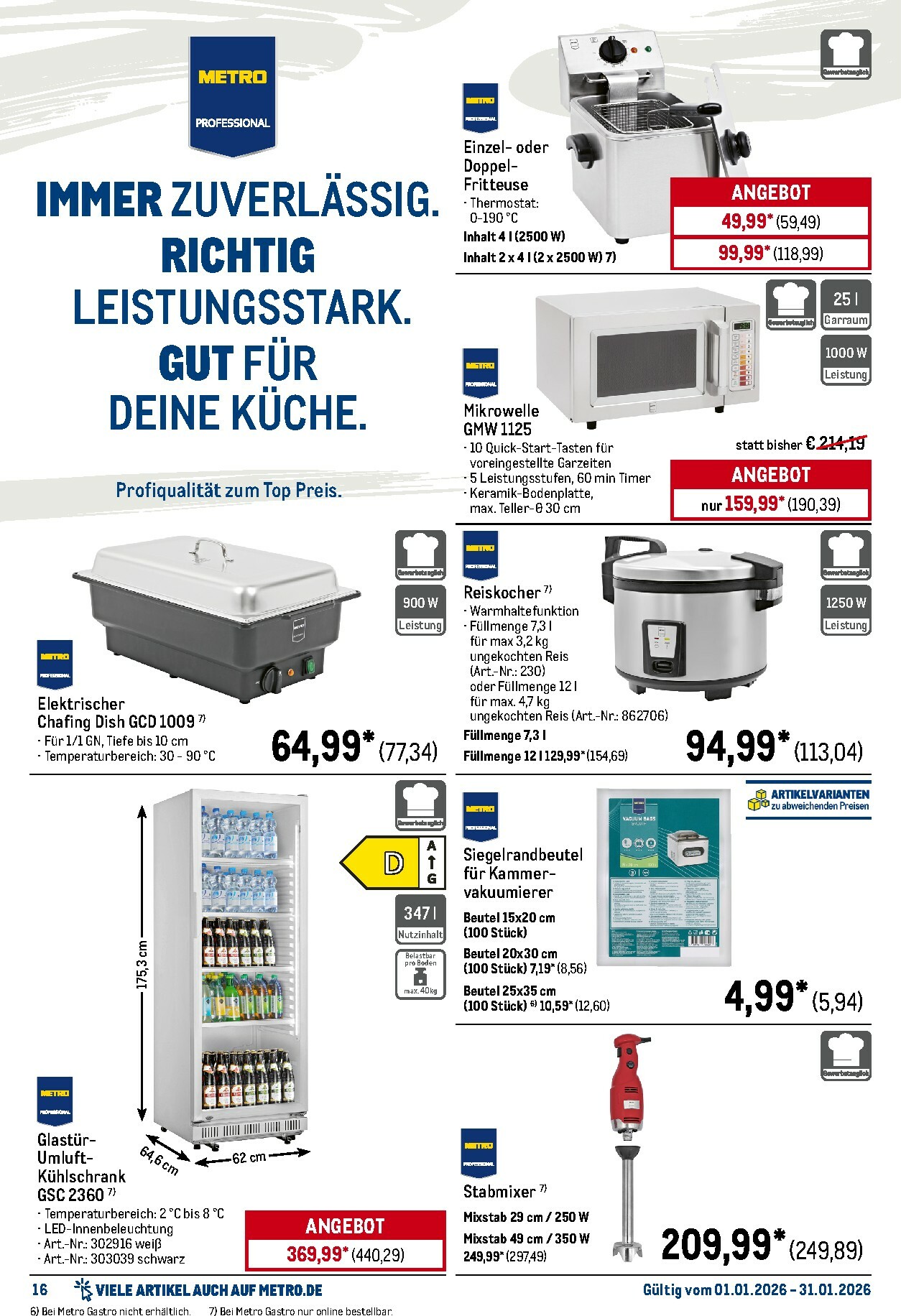 metro - Metro - Monats-Menü-Prospekt gültig vom 01.01. bis 31.01. - page: 16